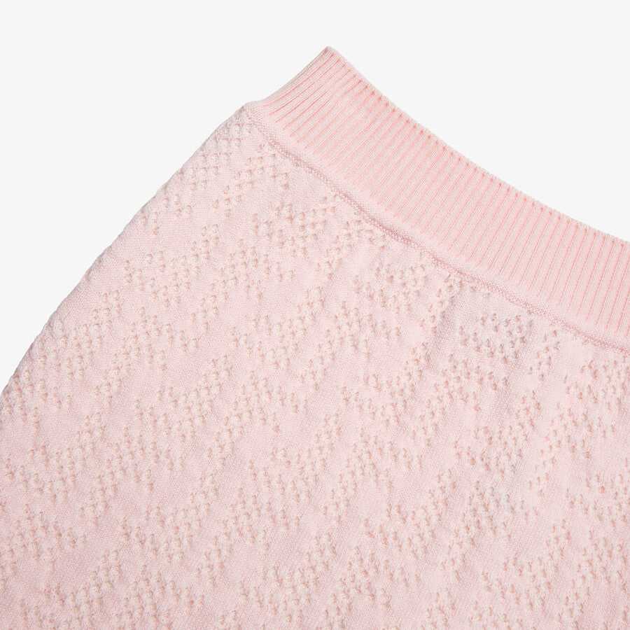 Girls Pink Knitting Cotton Skirt