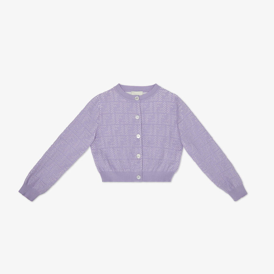 Girls Purple Kinted Cardigan Sets