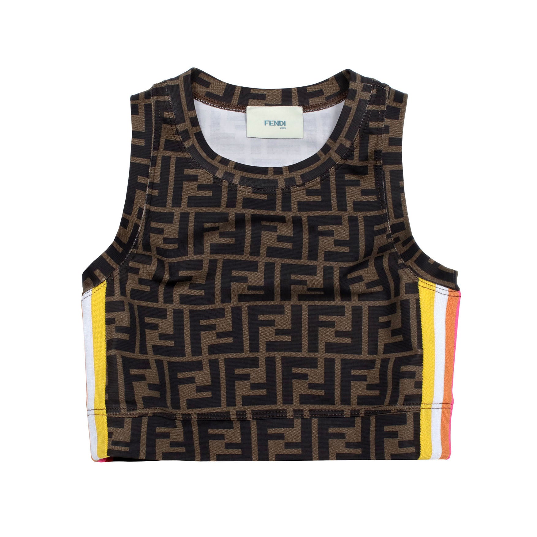 Girls Brown FF Logo Top