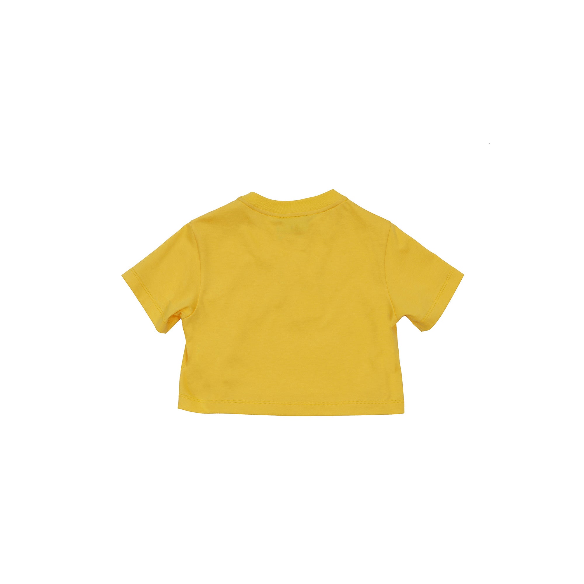 Girls Yellow Logo Cotton T-Shirt