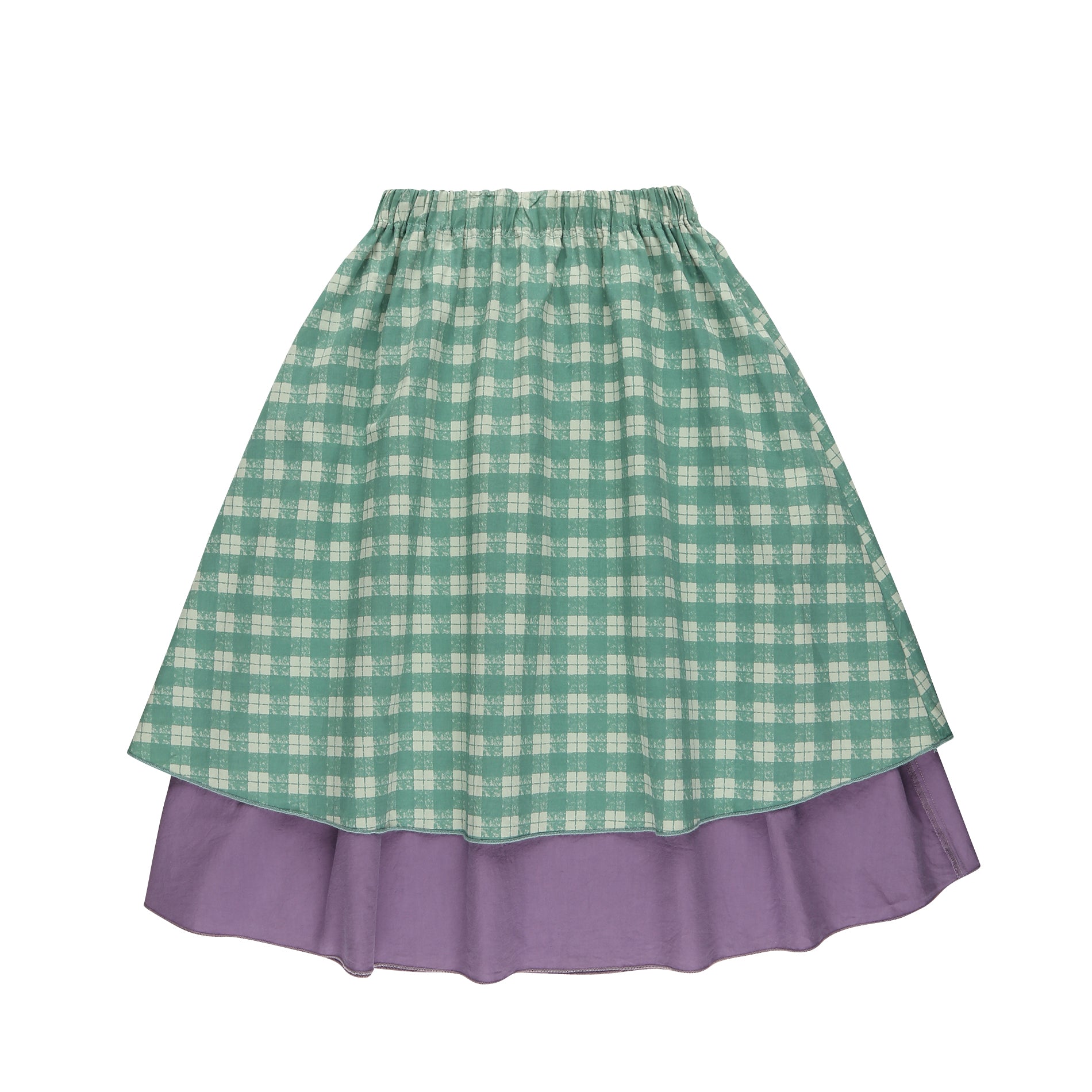 Girls Purple & Green Reversible Skirt