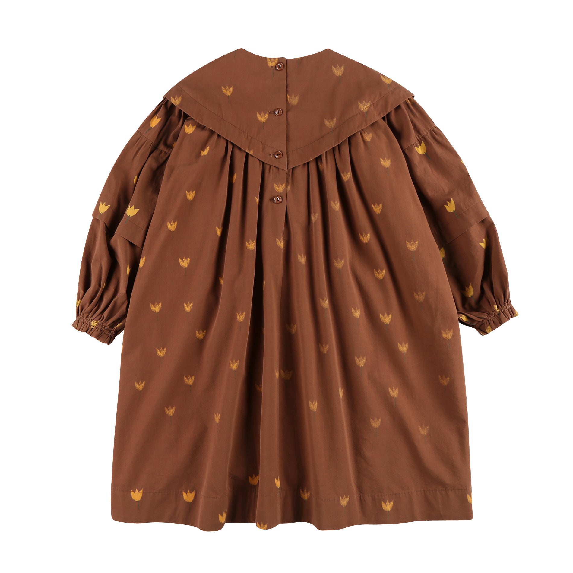 Boys & Girls Brown Printed Dress