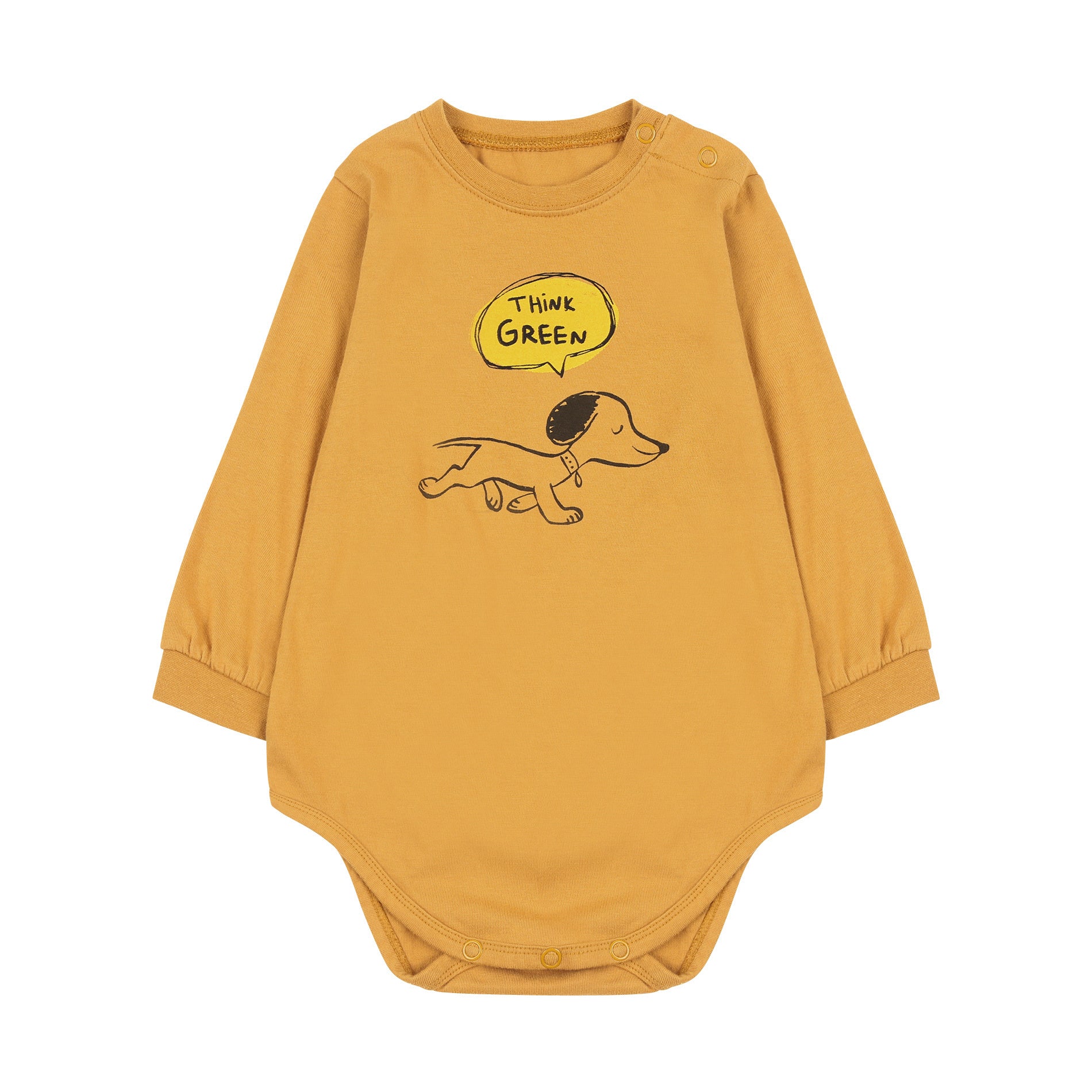 Baby Boys & Girls Camel Cotton Babysuit