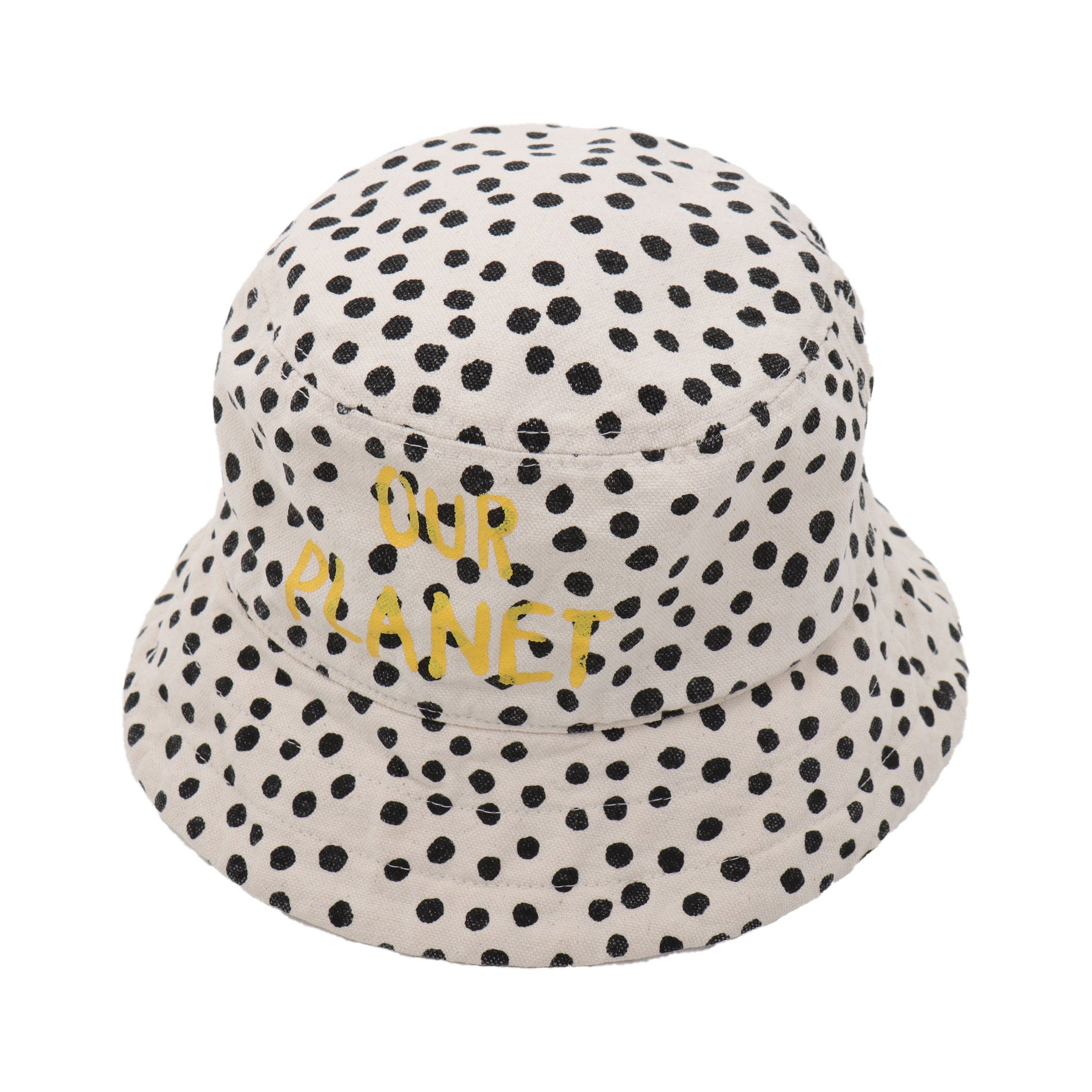 Boys & Girls White Dots Cotton Hat