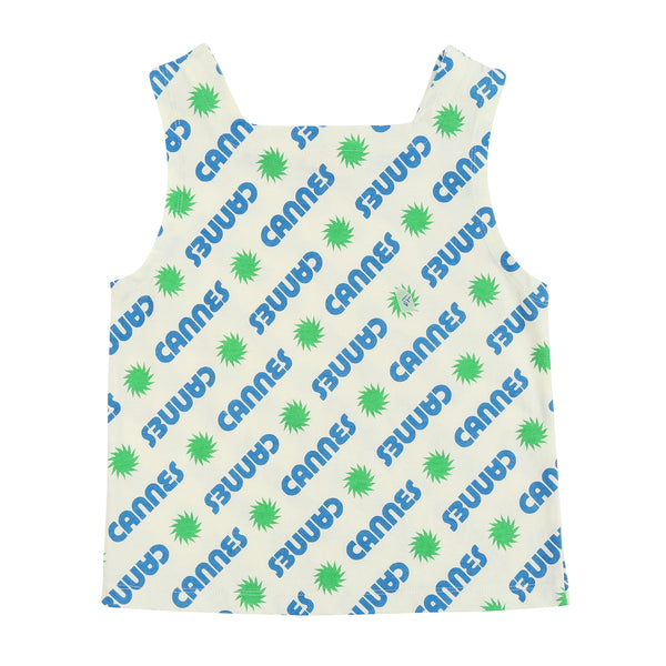 Boys & Girls White Logo Vest