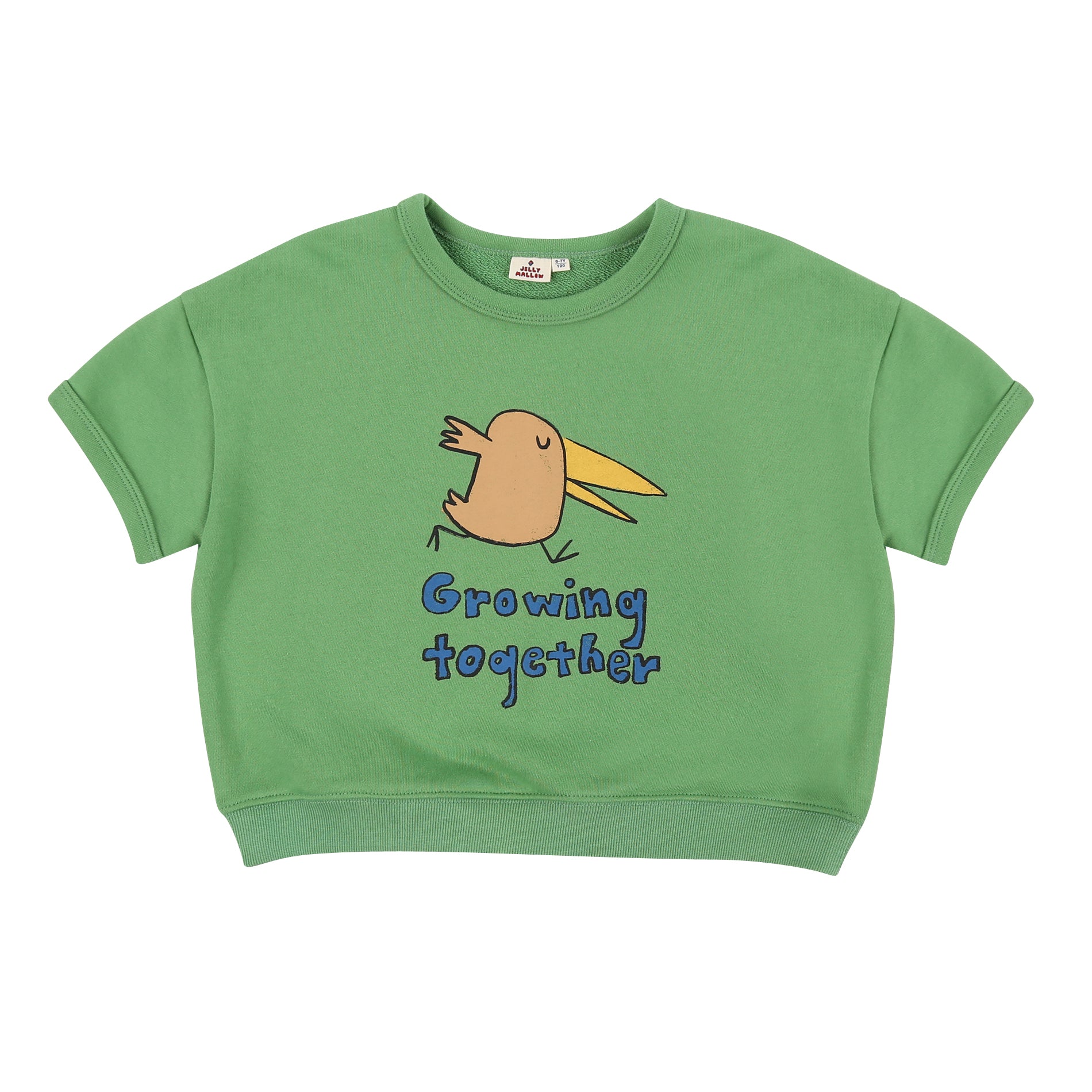 Boy & Girls Green Cotton T-Shirts
