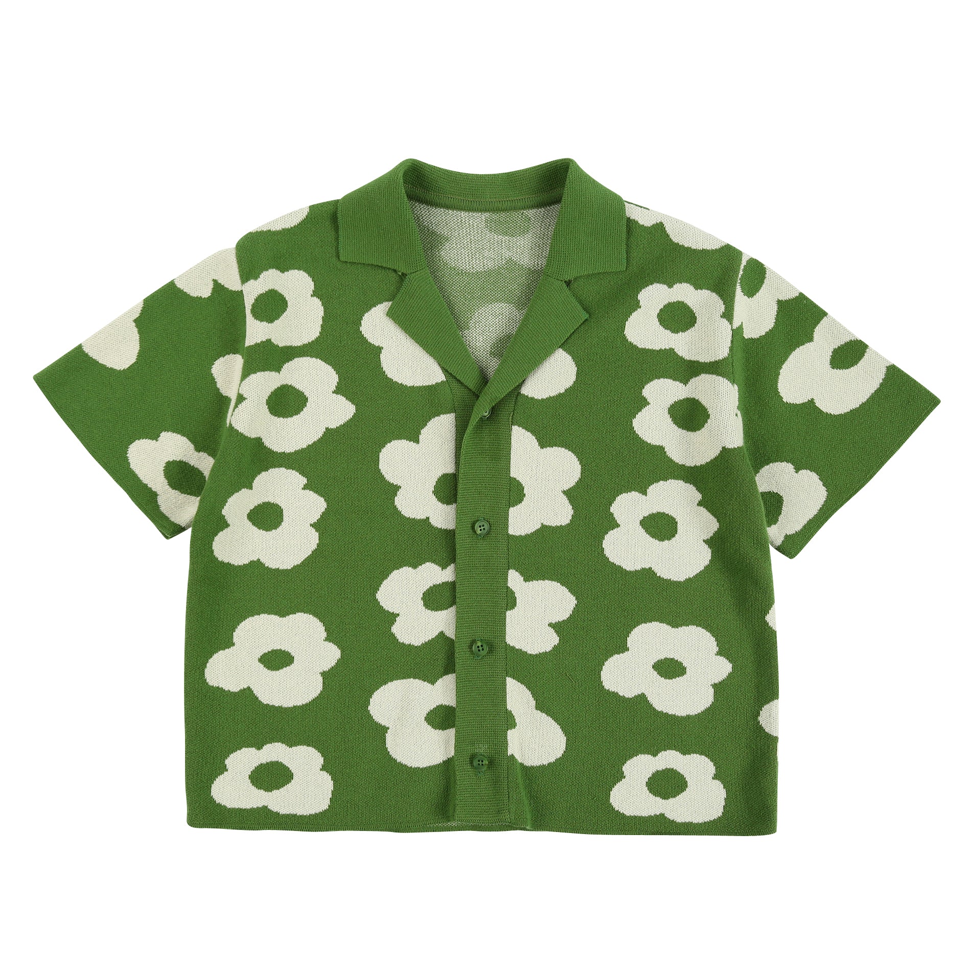 Boy & Girls Green Cotton Set