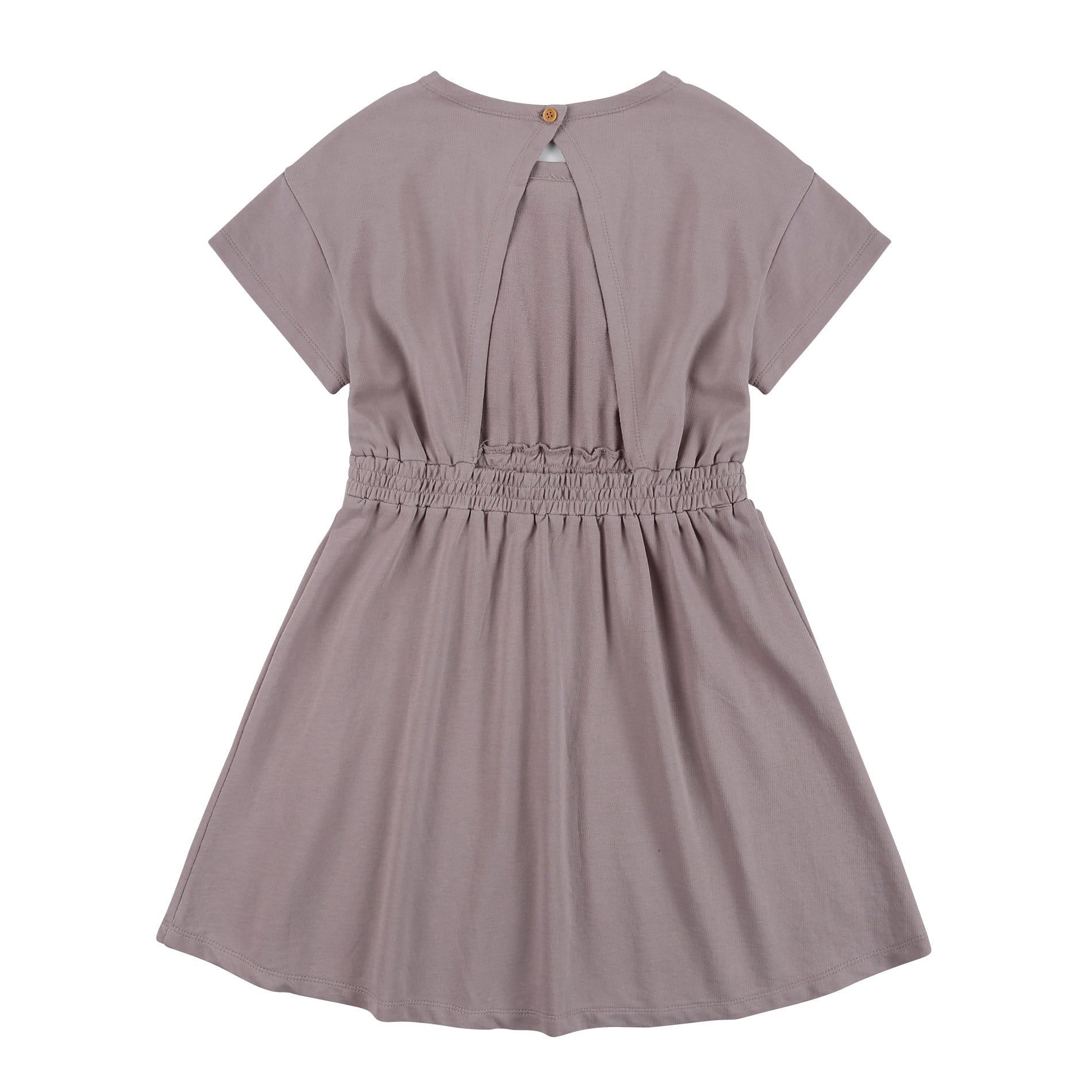 Girls Grey Cotton Dress