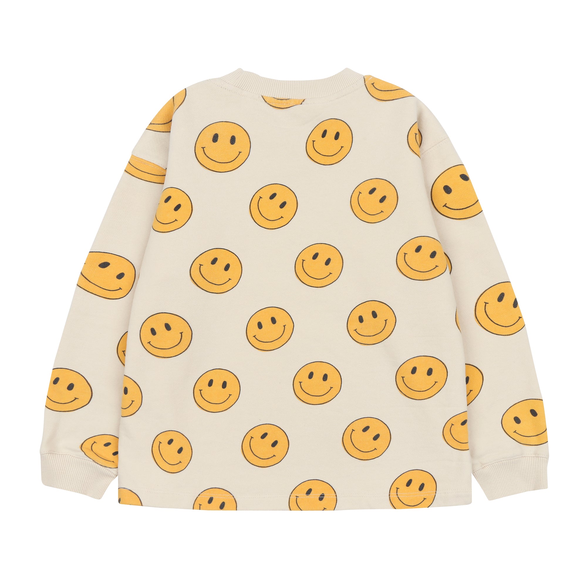 Boys & Girls Beige Smile Cotton T-Shirt