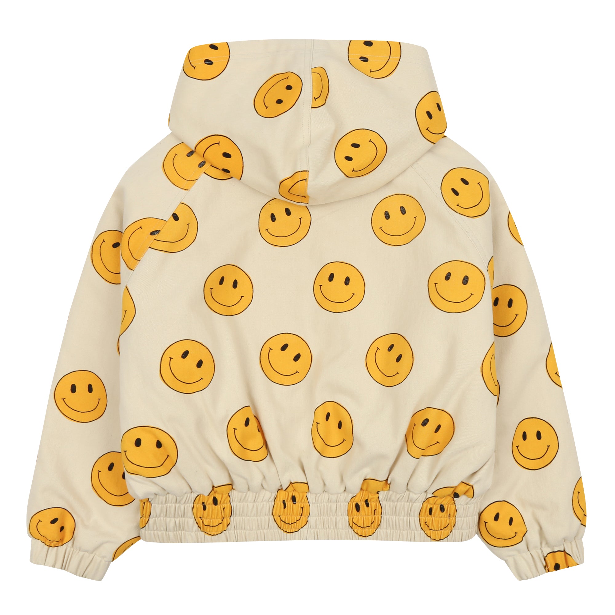 Boys & Girls Beige Smile Zip-Up Jacket