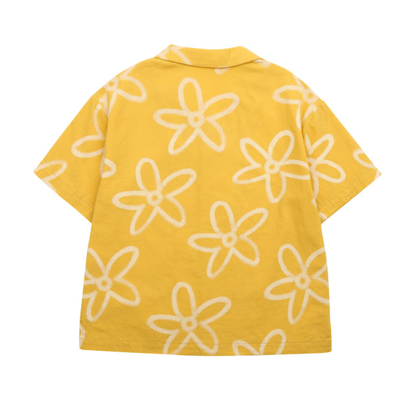 Boys & Girls Yellow Flowers Cotton Shirt