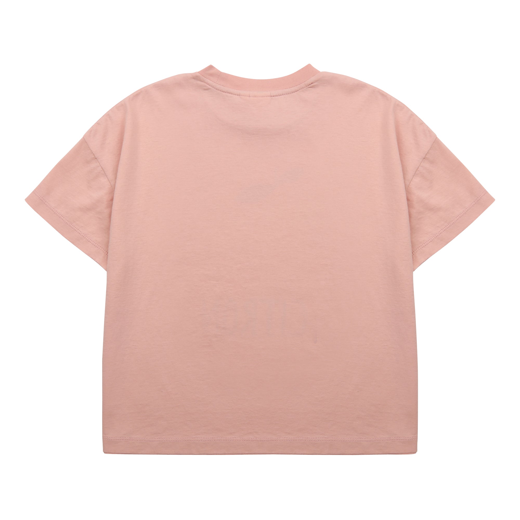 Boys & Girls Pink Printed Cotton T-Shirt