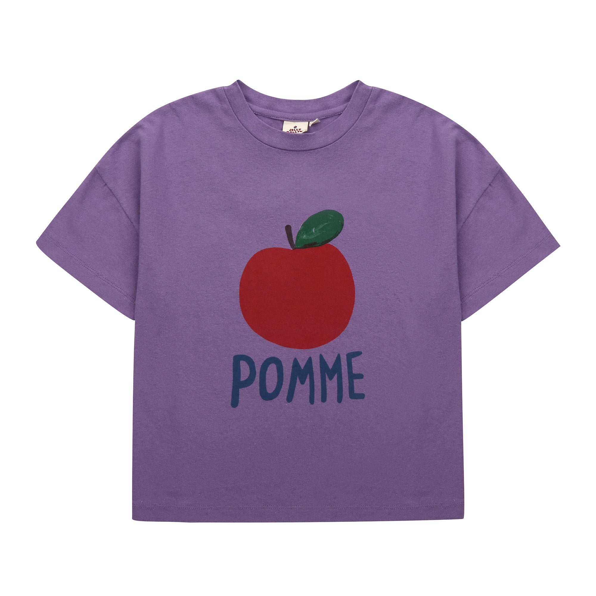 Boys & Girls Purple Printed Cotton T-Shirt