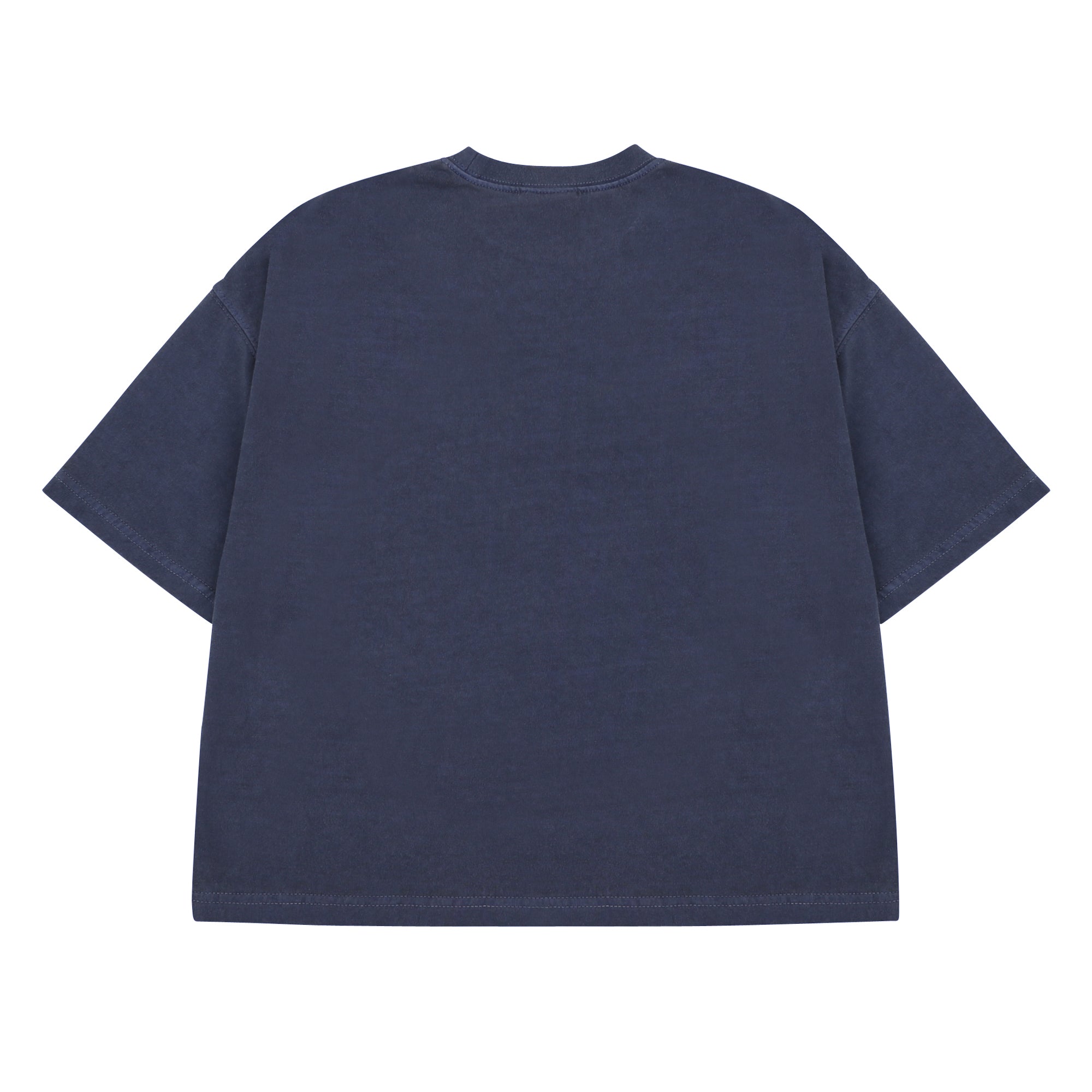 Boys & Girls Navy Printed Cotton T-Shirt