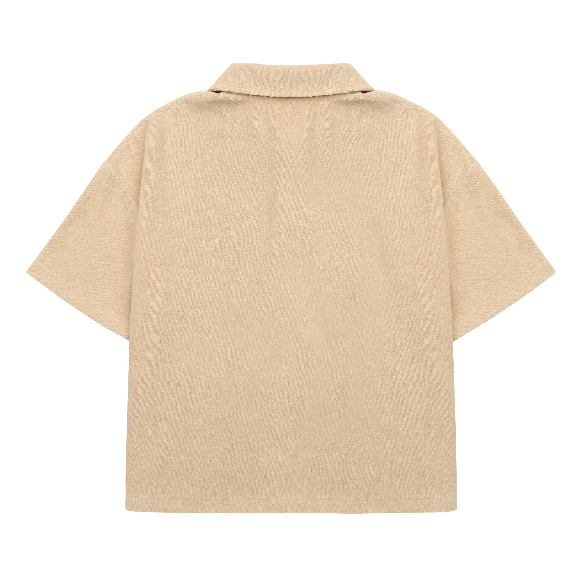 Boys & Girls Cream Cotton Polo Shirt