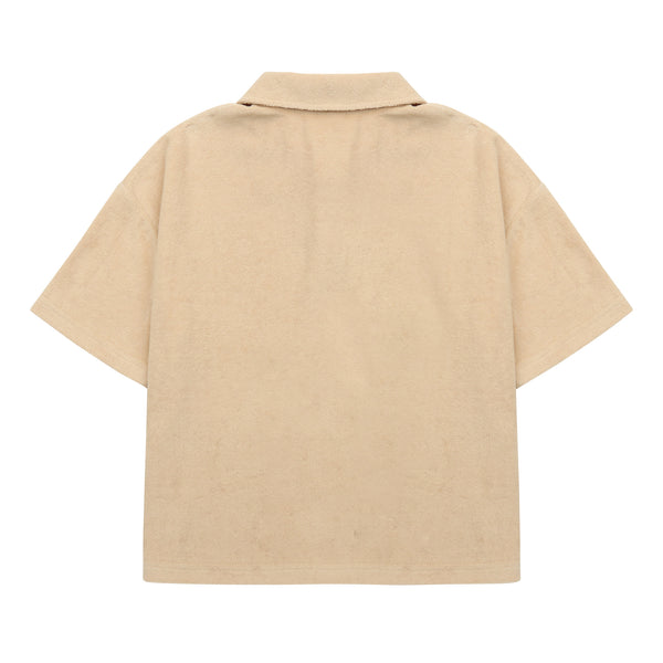 Boys & Girls Cream Cotton Polo Shirt