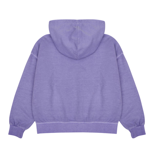 Boys & Girls Purple Hooded Cotton Sweatshirt