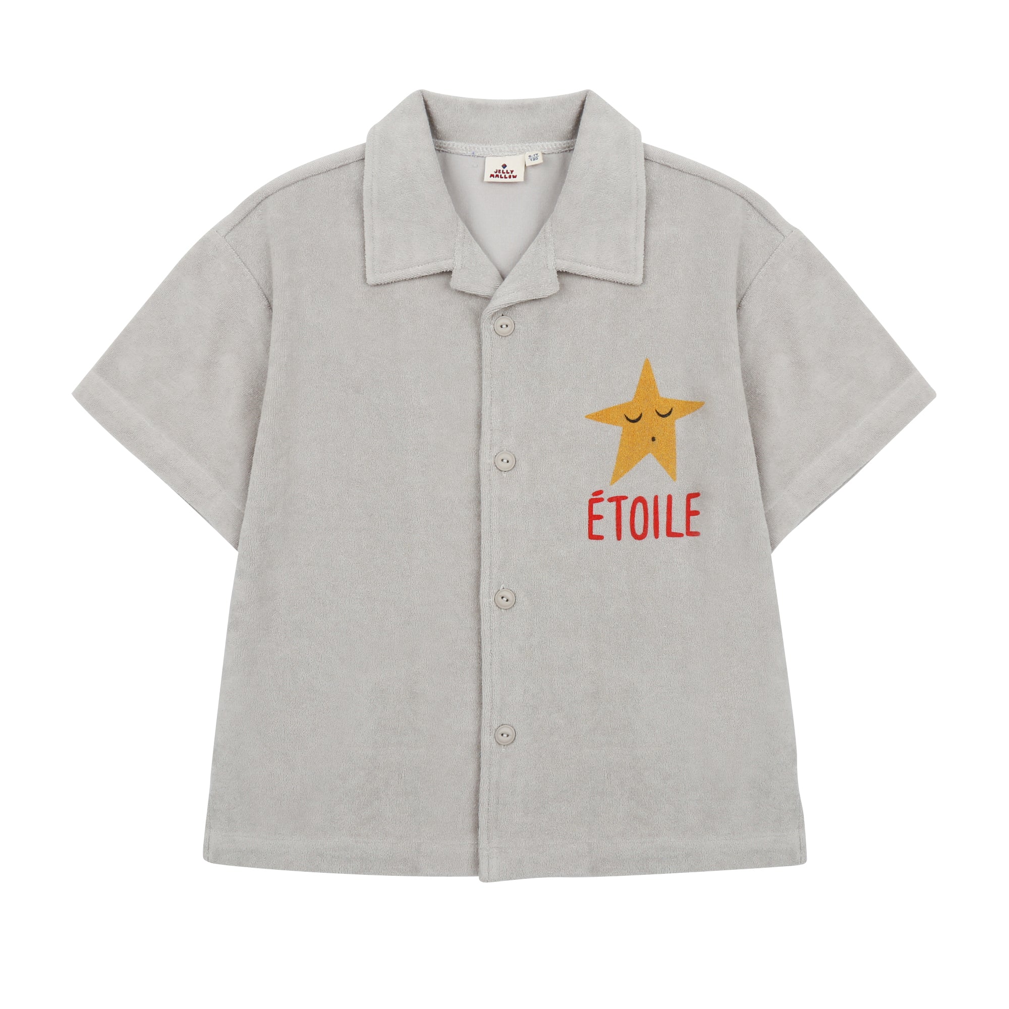 Boys & Girls Grey Cotton Shirt