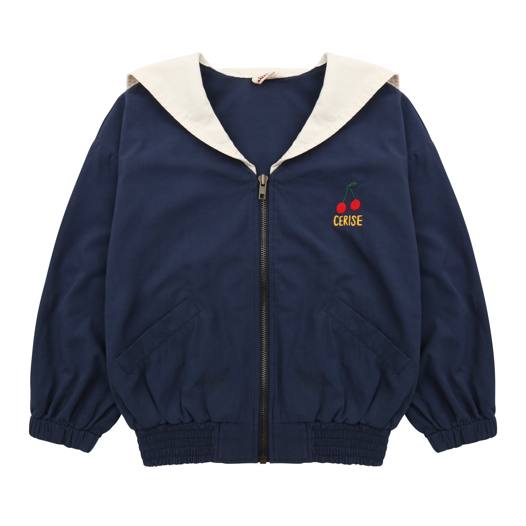Girls Navy Zip-Up Jacket