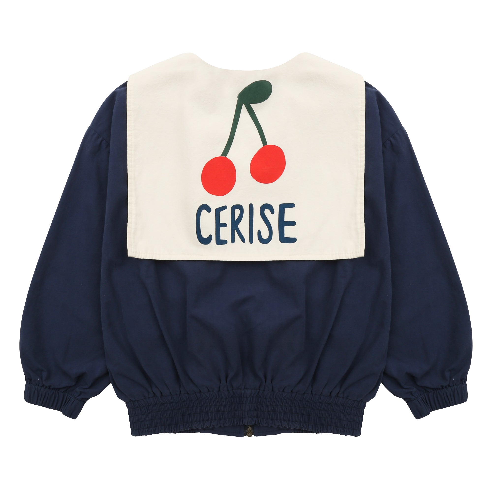 Girls Navy Zip-Up Jacket