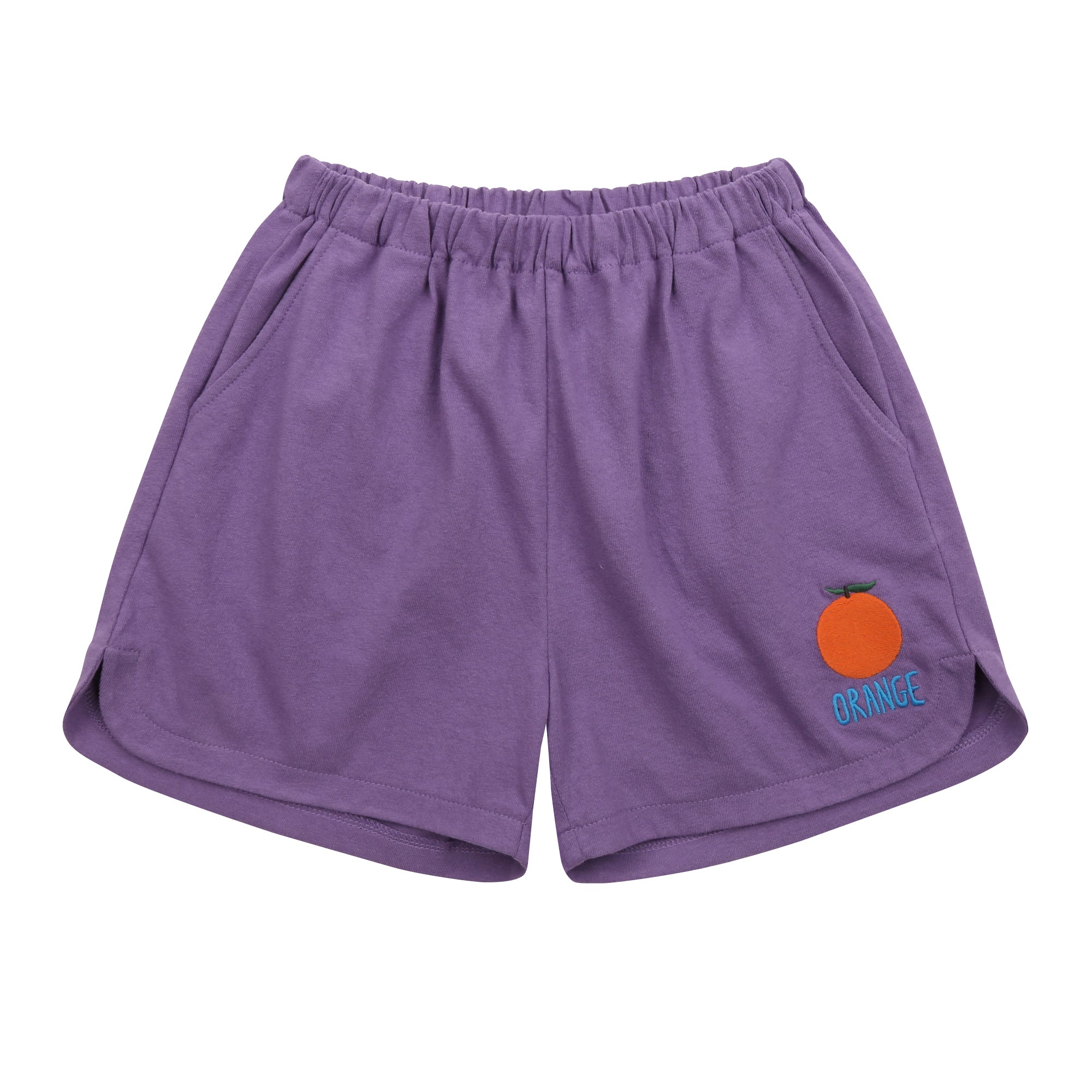 Boys & Girls Purple Cotton Shorts
