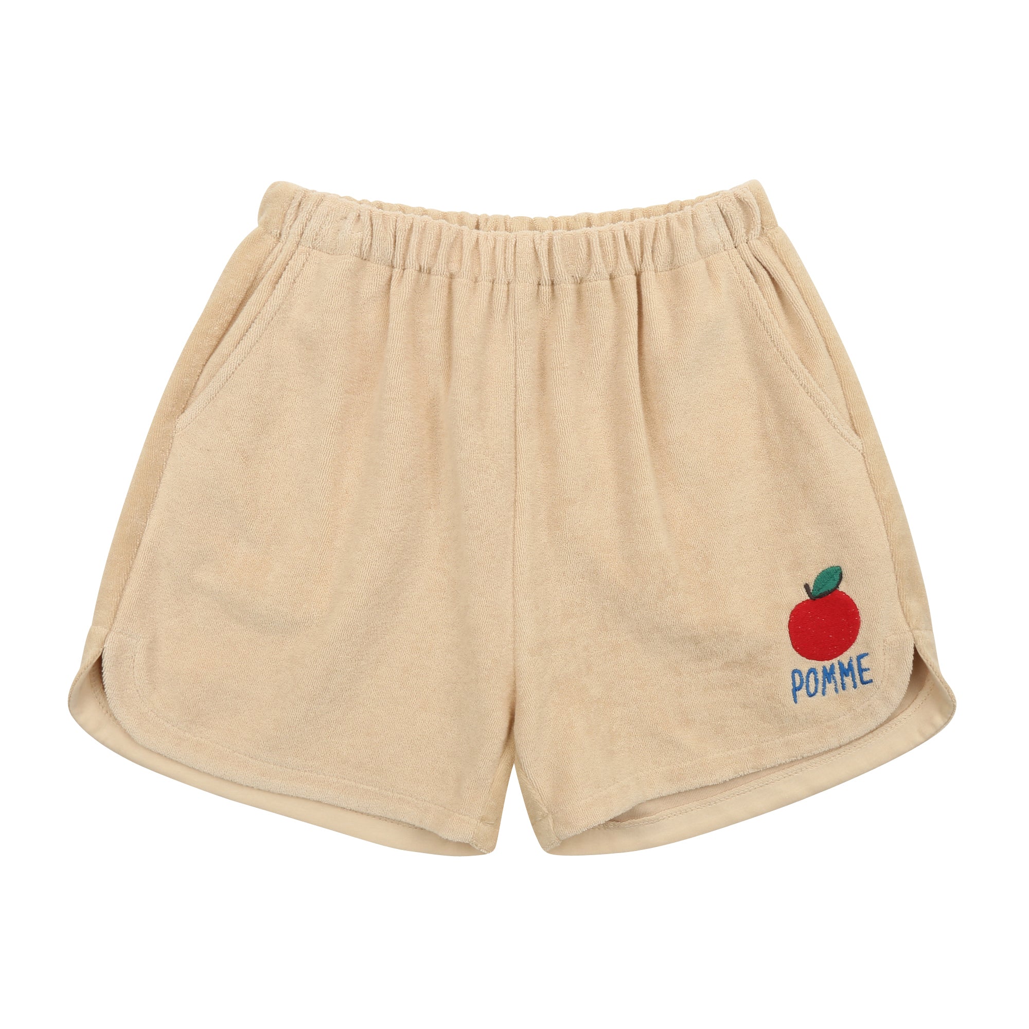 Boys & Girls Beige Cotton Shorts