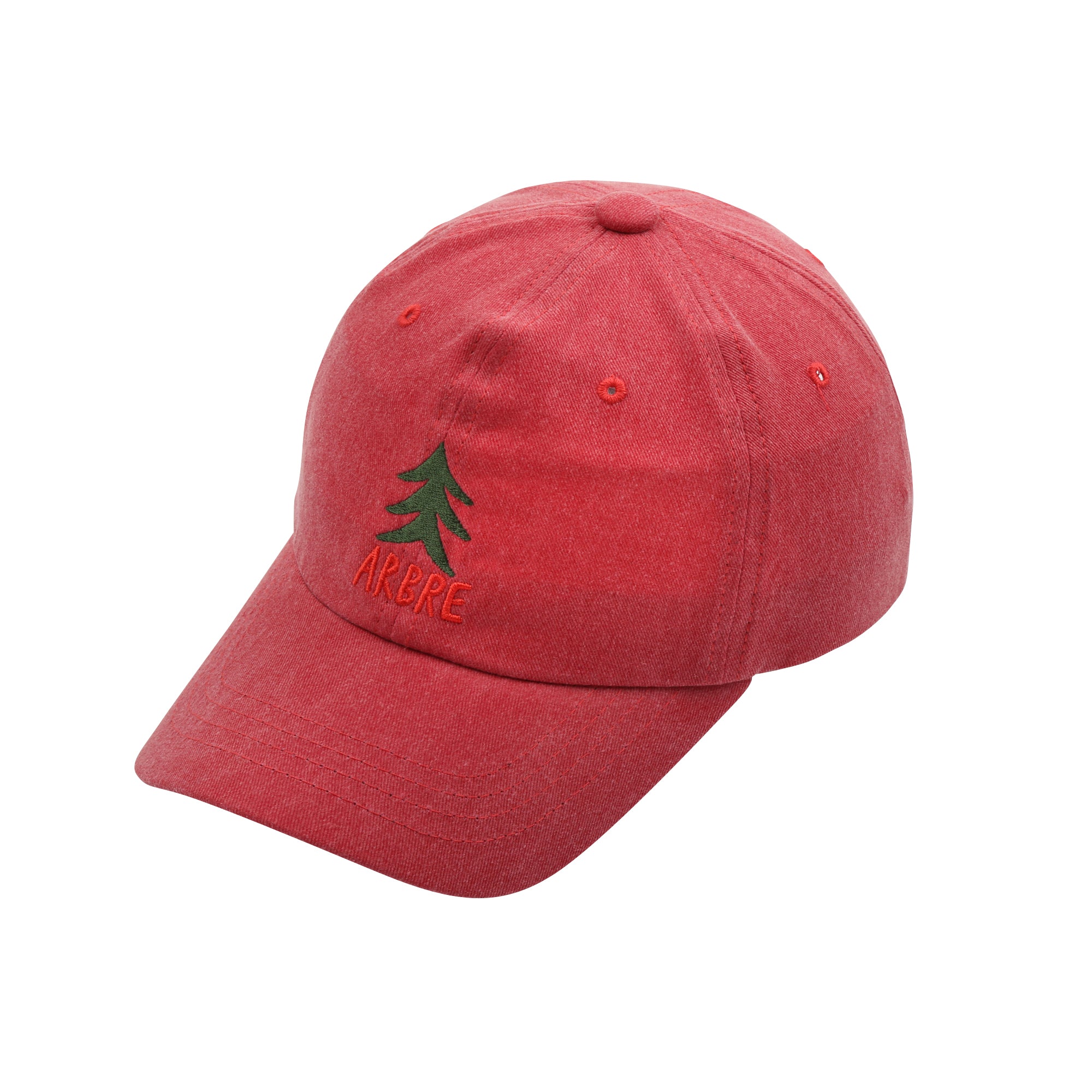 Boys & Girls Red Embroidered Cap