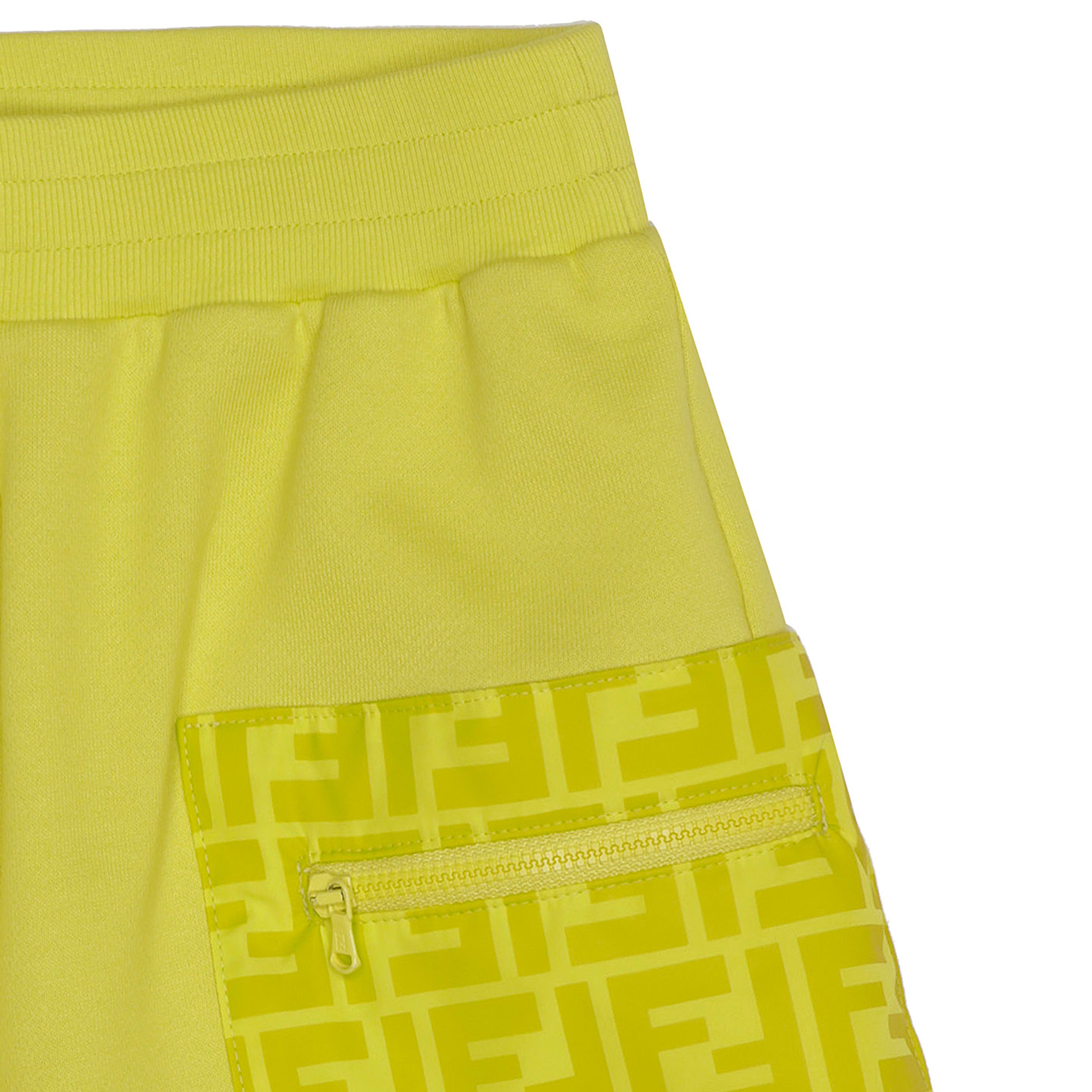 Boys & Girls Yellow Cotton Shorts