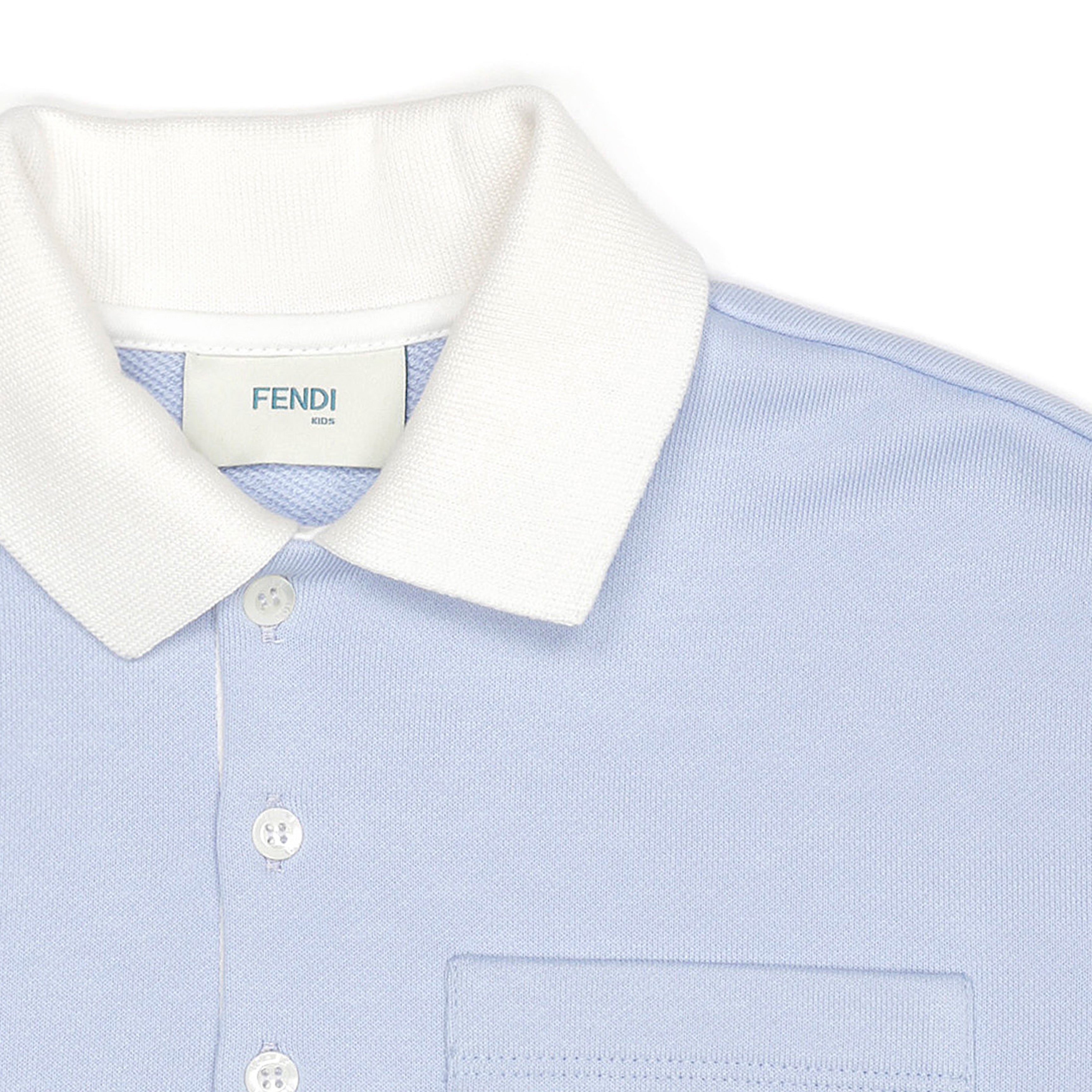 Boys & Girls Blue Cotton Poloshirt