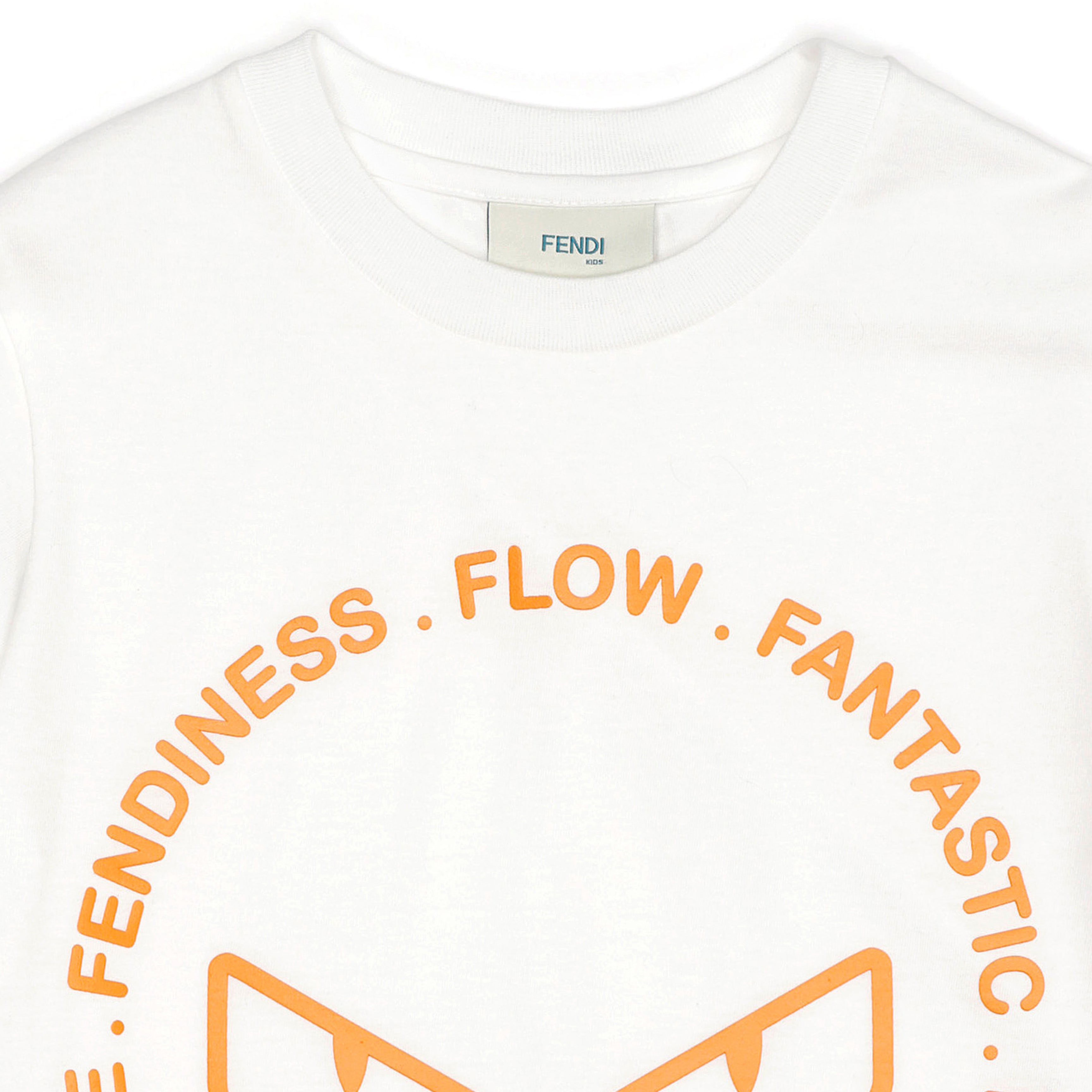 Boys & Girls White Cotton T-Shirt