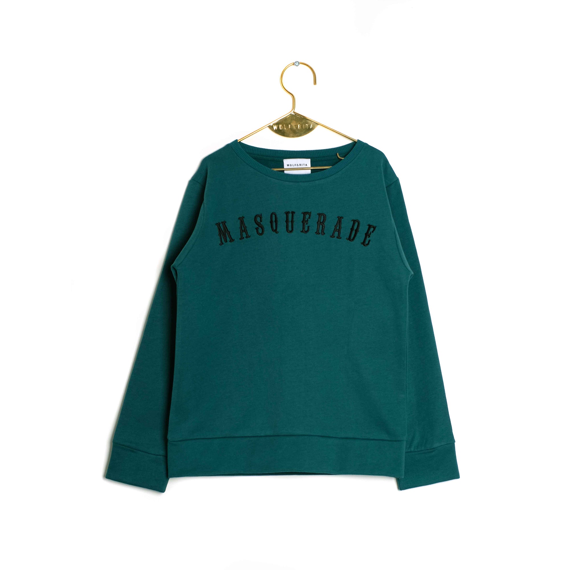 Girls & Boys Green Cotton Jumper