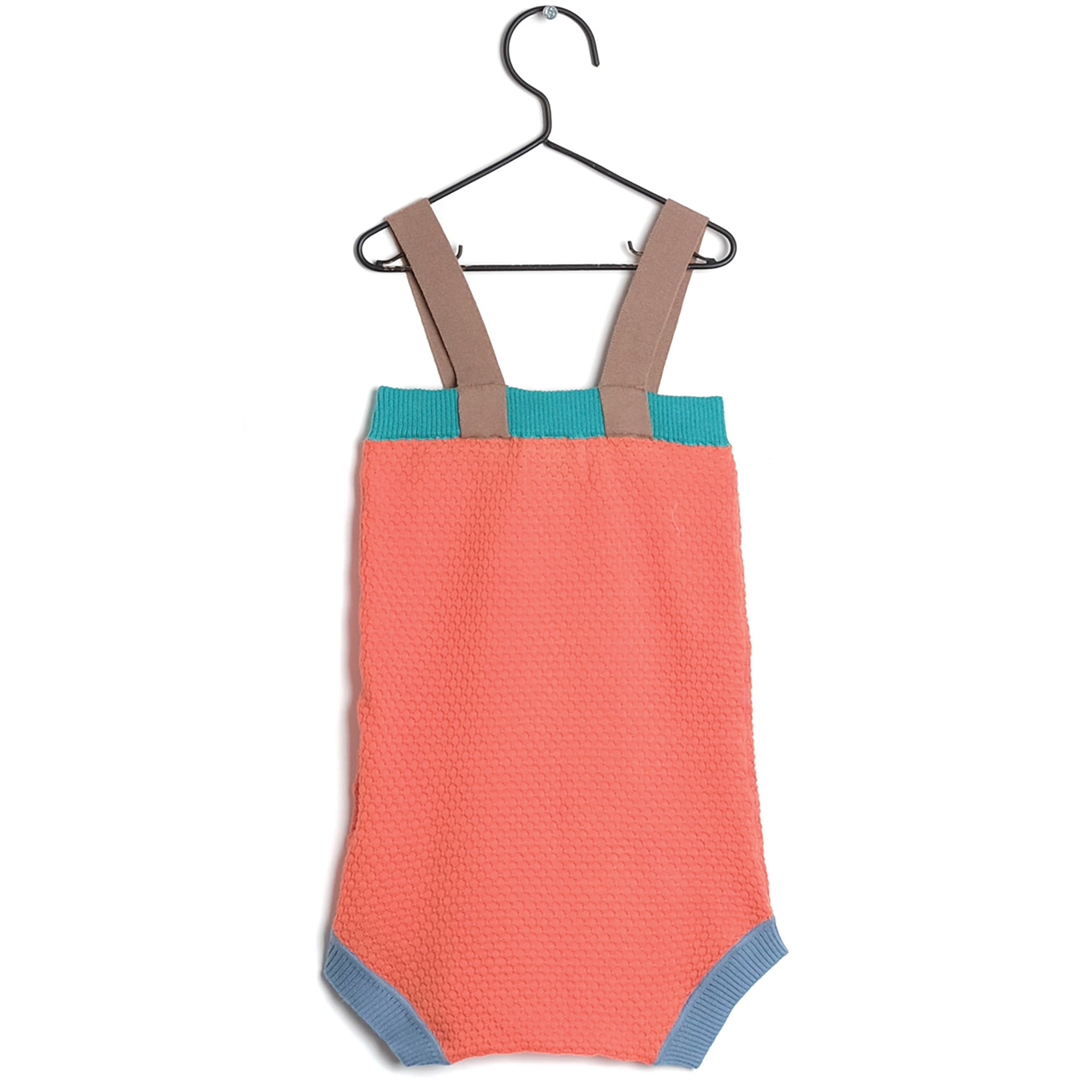 Baby Orange Cotton Jumpsuit
