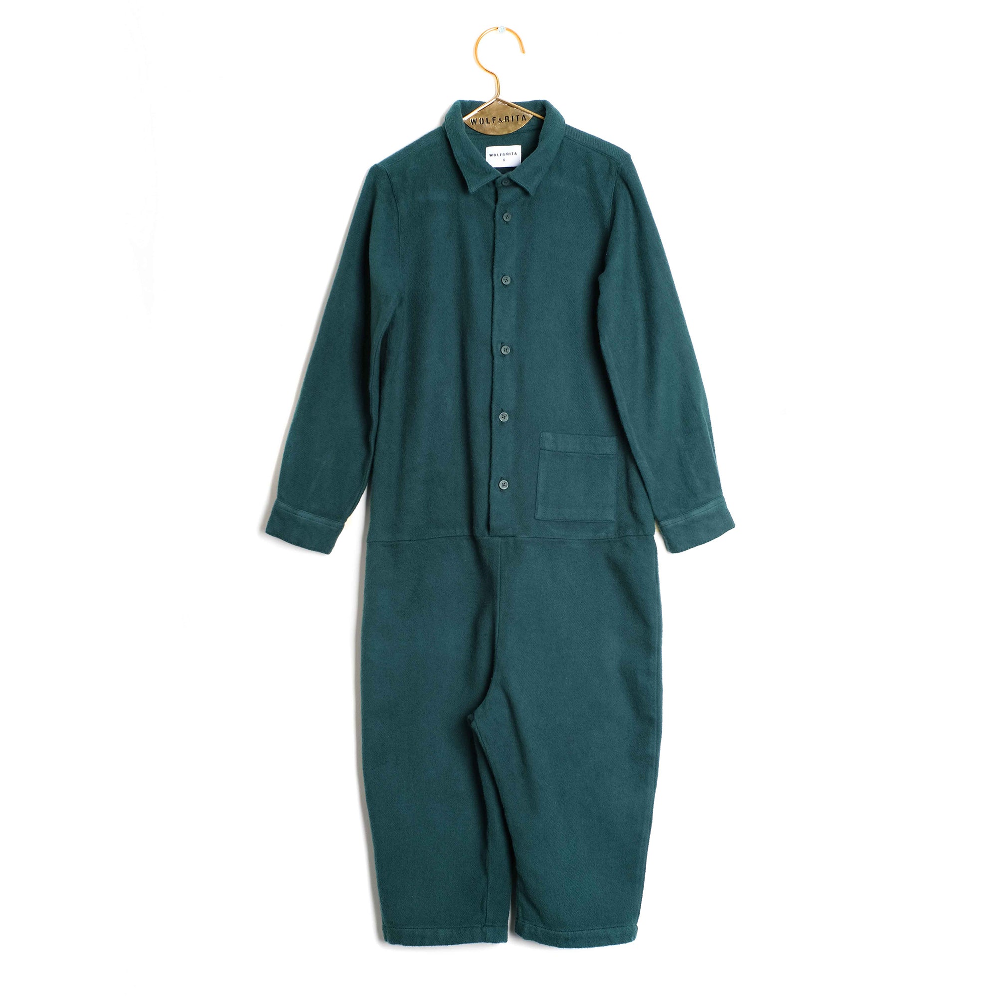 Girls & Boys Green Cotton Trousers