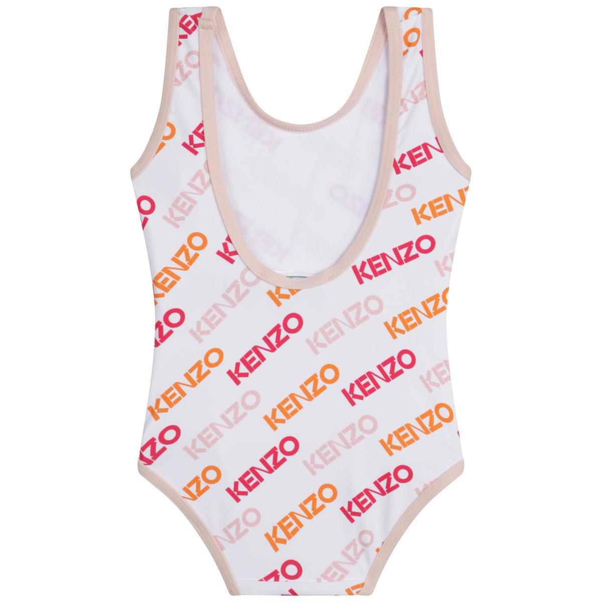 Baby Girls White Logo Swimsuit