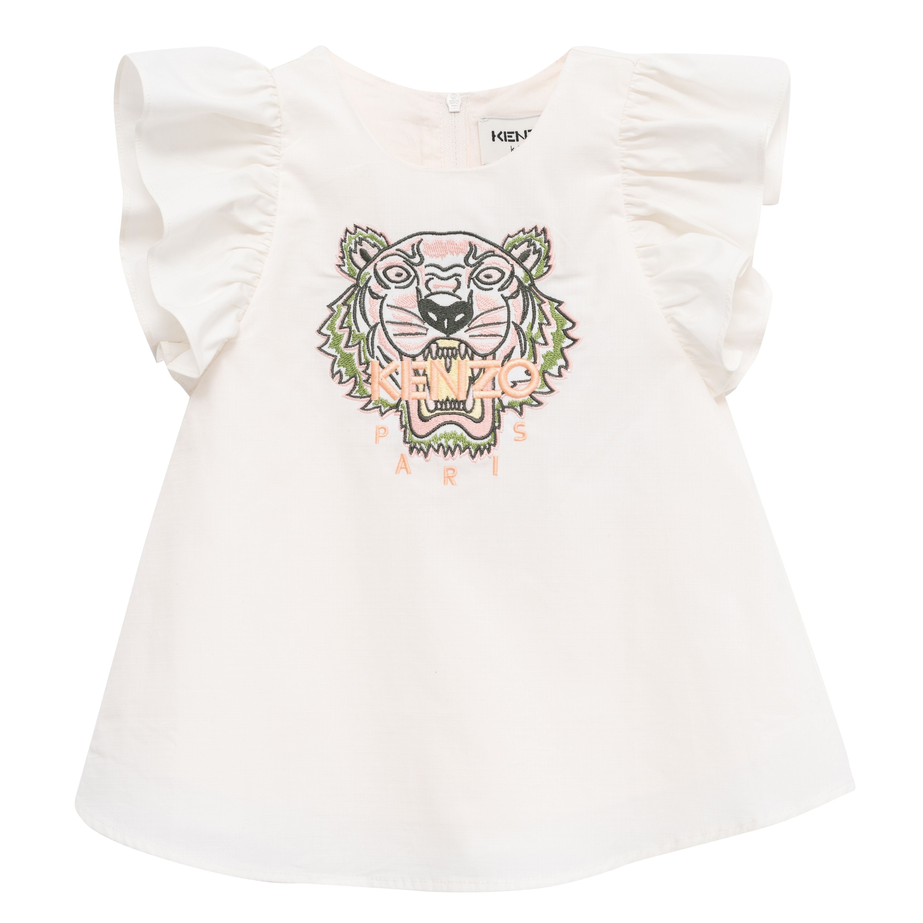 Baby Girls White Cotton Dress