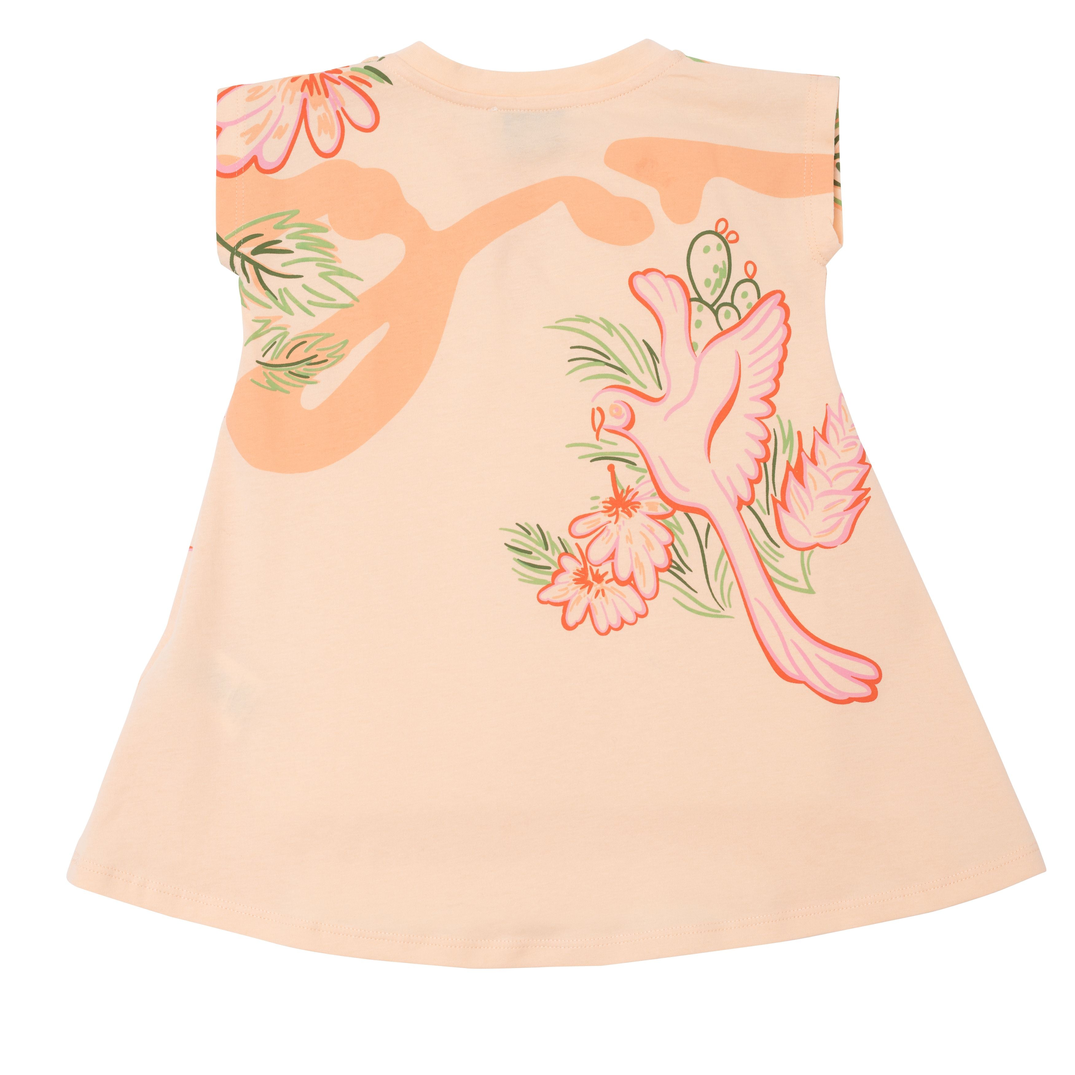 Baby Girls Orange Cotton Dress
