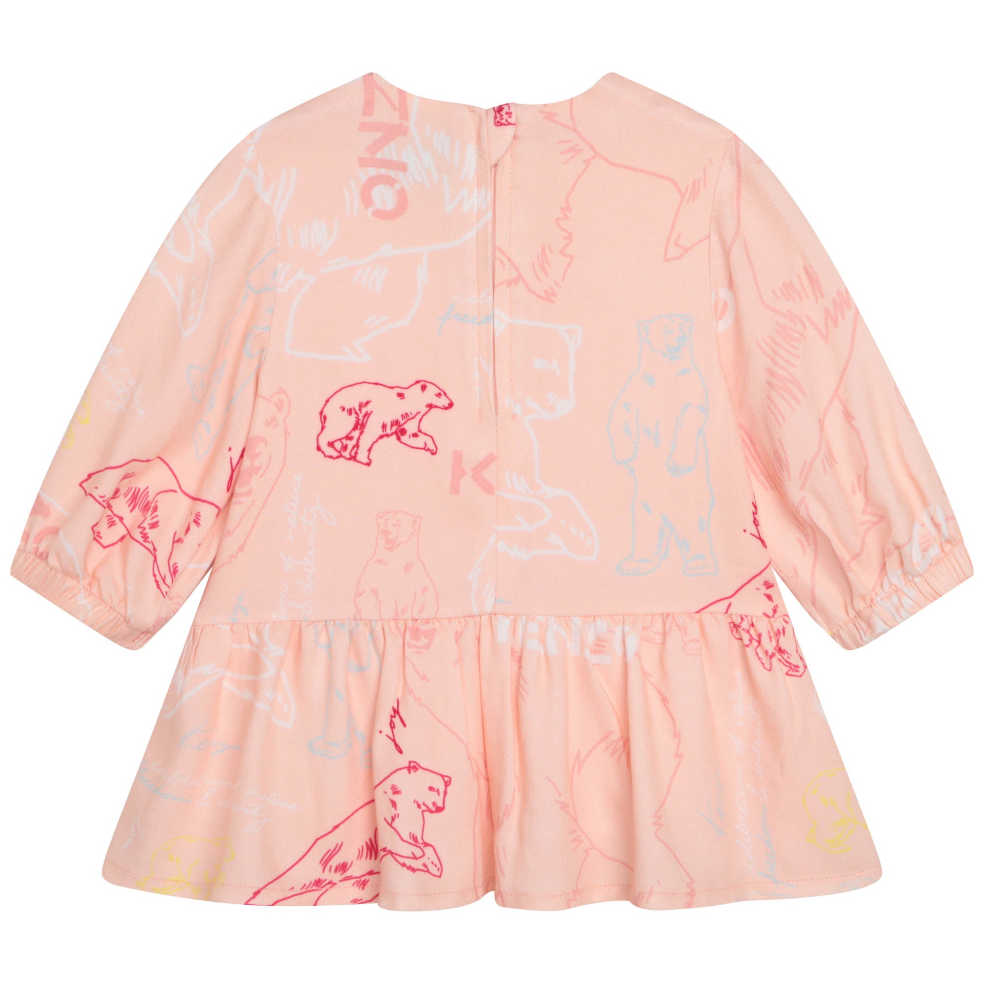 Baby Girls Pink Printed Dress