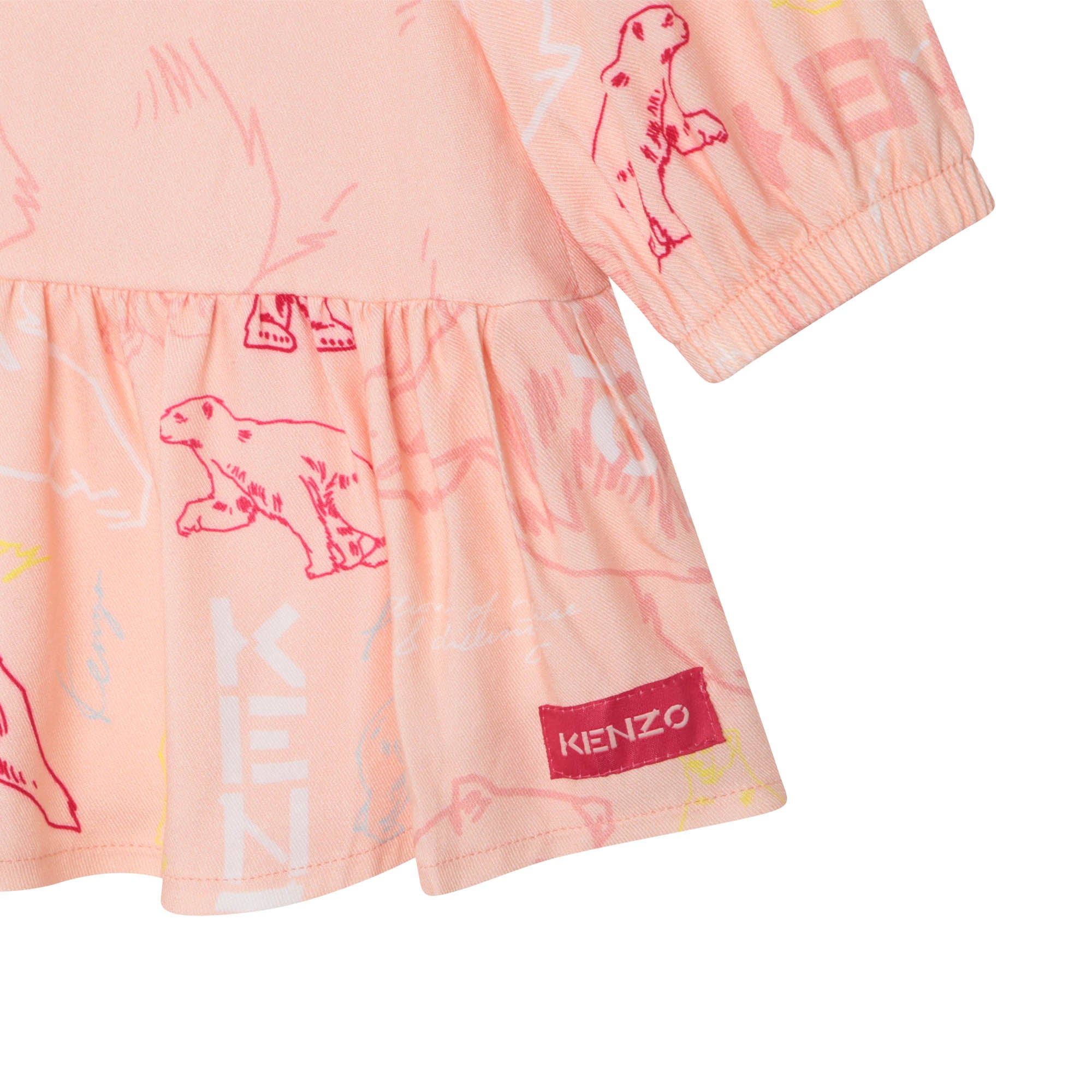 Baby Girls Pink Printed Dress