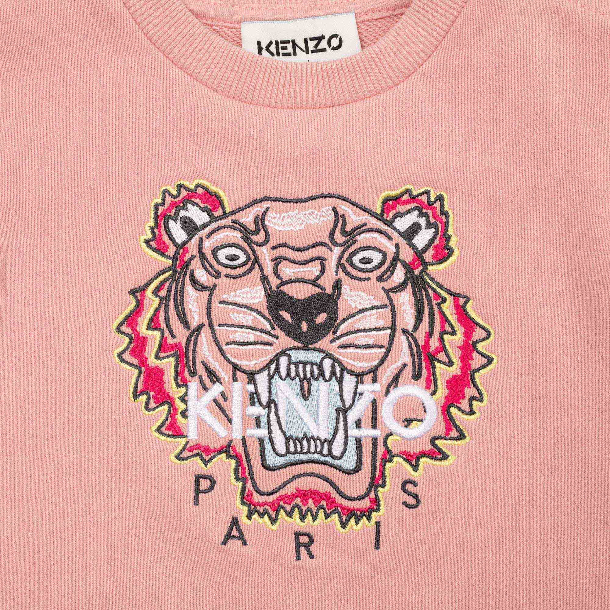 Baby Girls Pink Tiger Cotton Dress