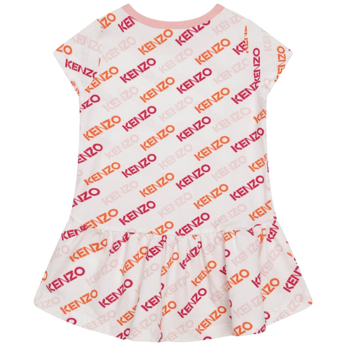Baby Girls White Logo Dress