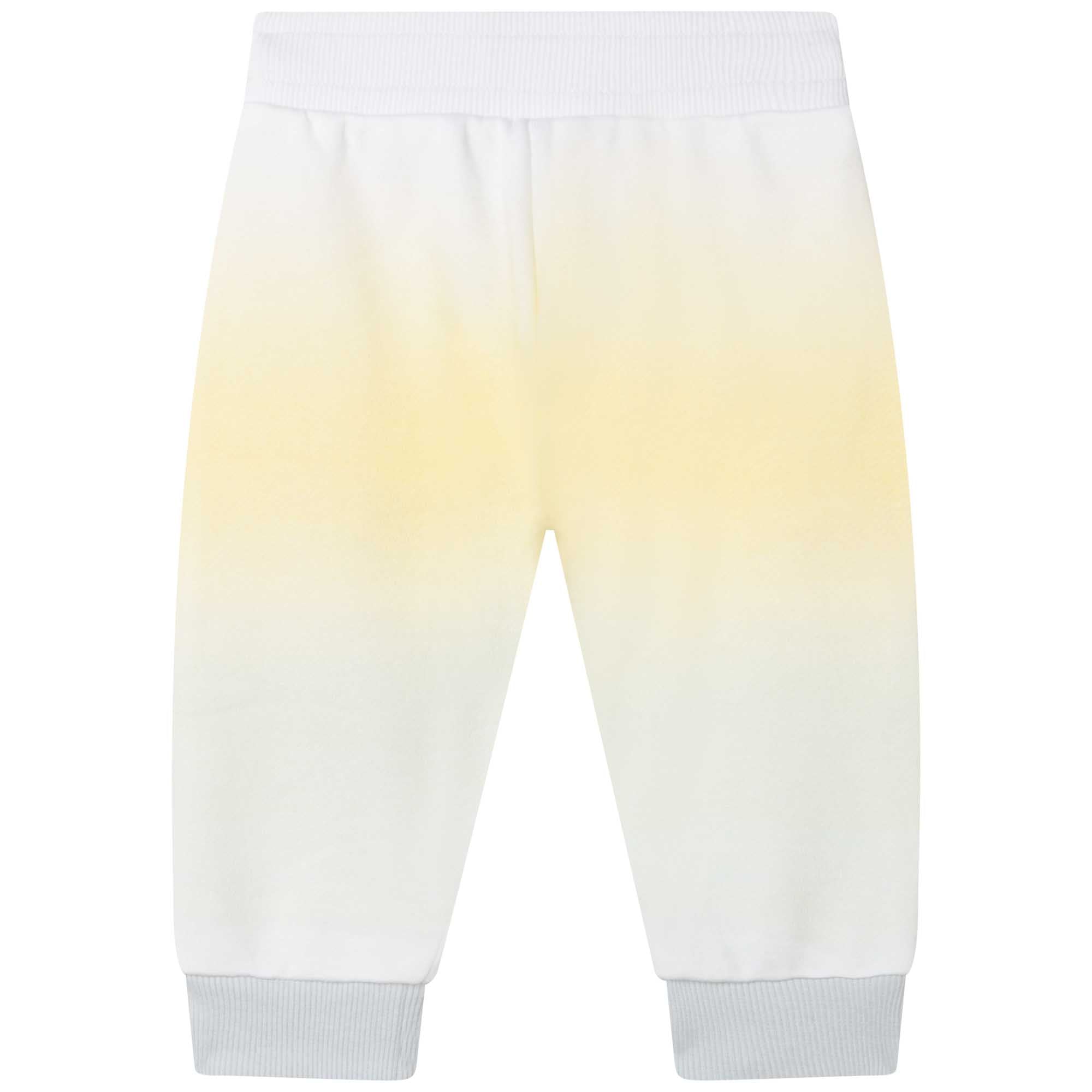 Baby Boys & Girls White Cotton Trousers