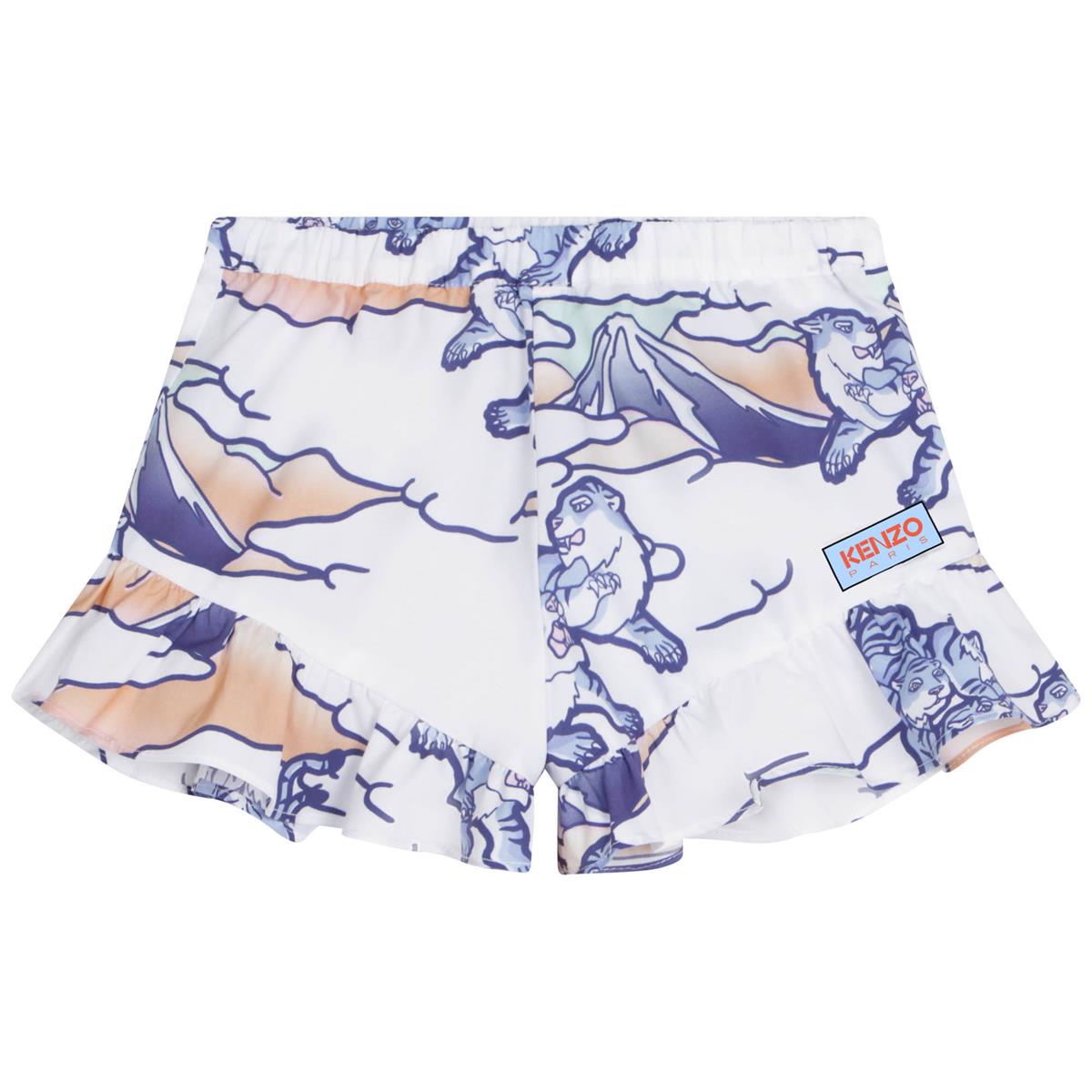 Baby Girls White Shorts