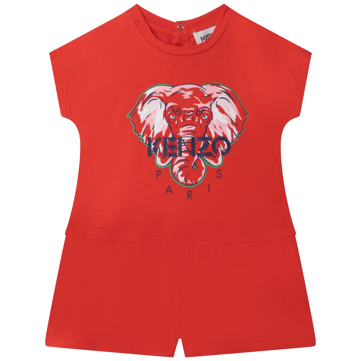 Baby Boys & Girls Red Logo Babysuit