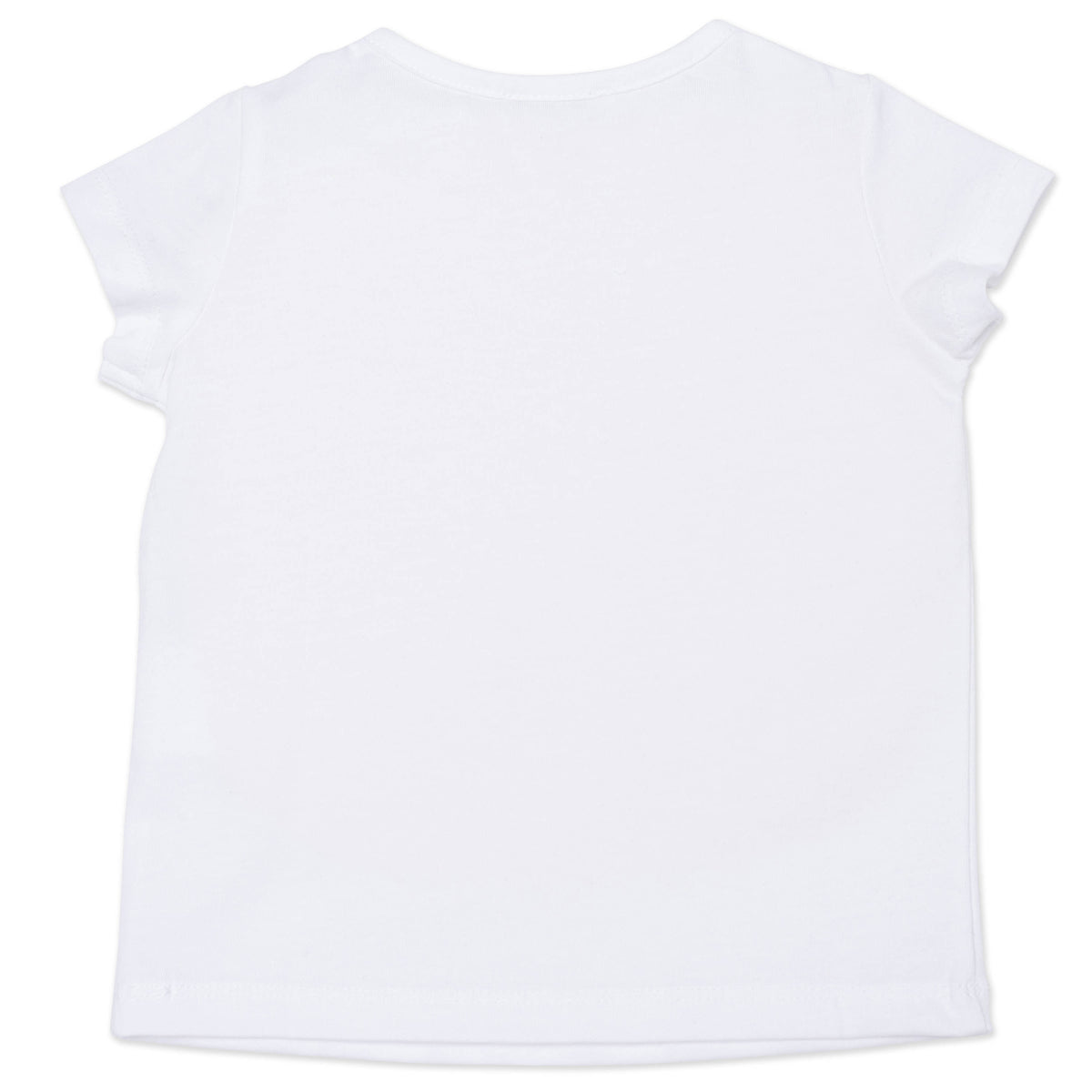 Baby Girls White Logo Cotton T-Shirt