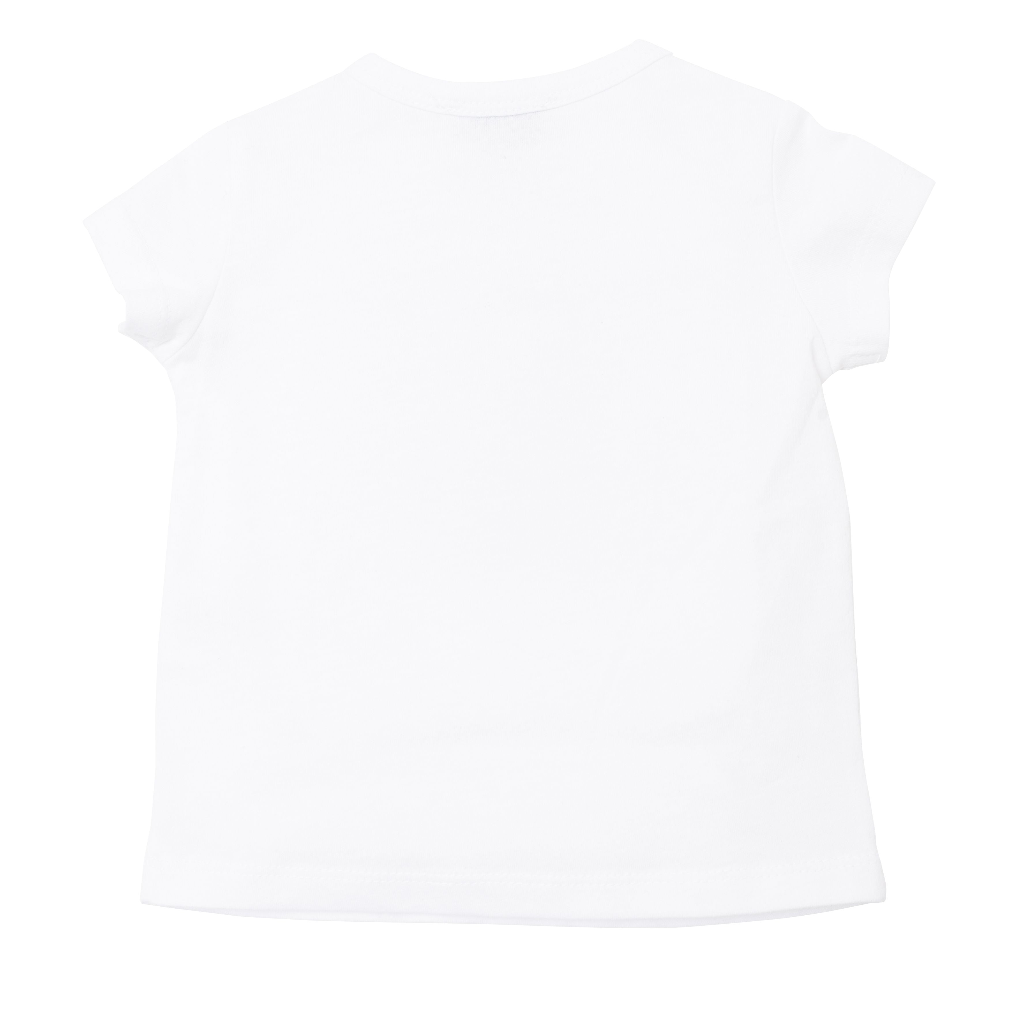 Baby Boys & Girls White Tiger Cotton T-Shirts