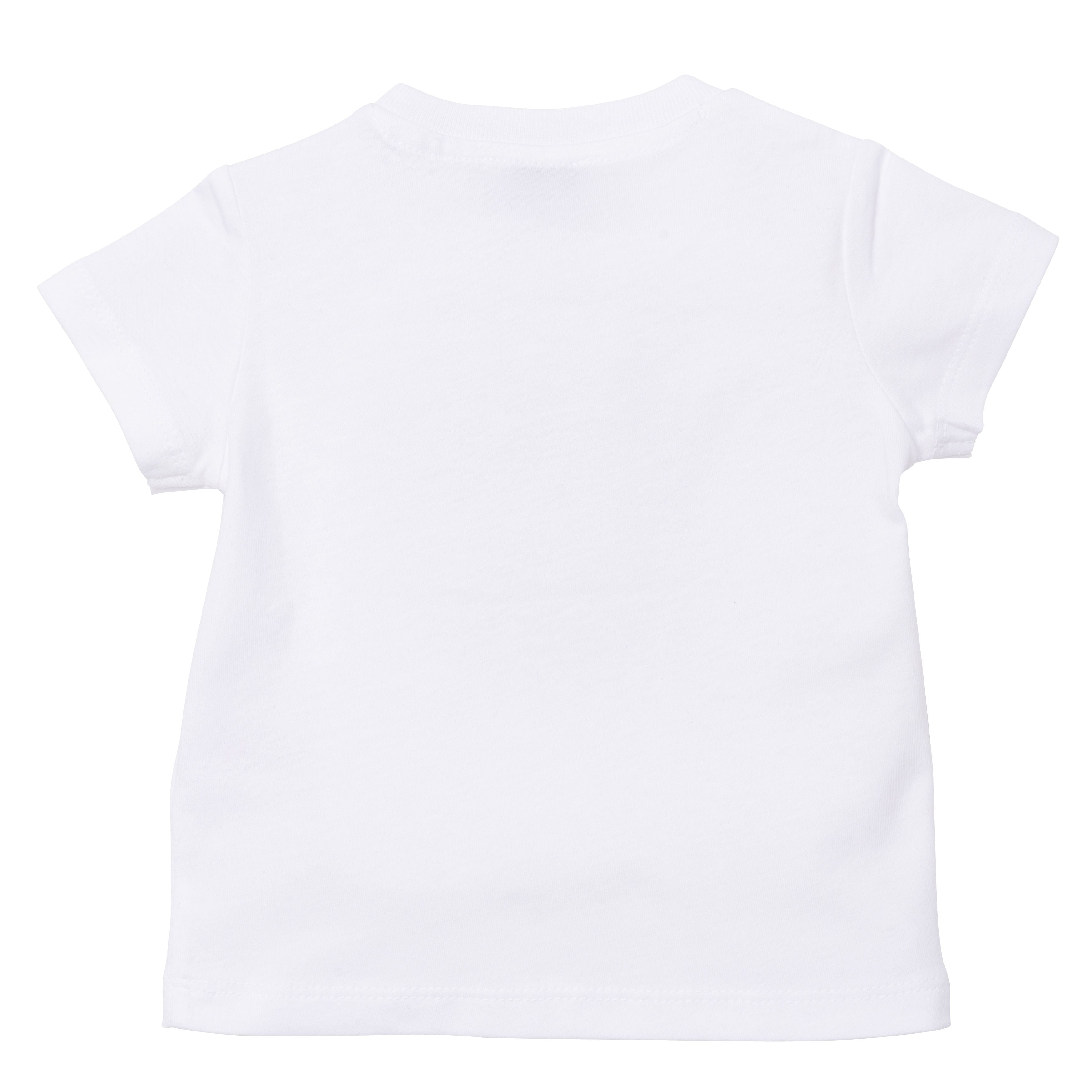 Boys & Girls White Tiger Cotton T-Shirts
