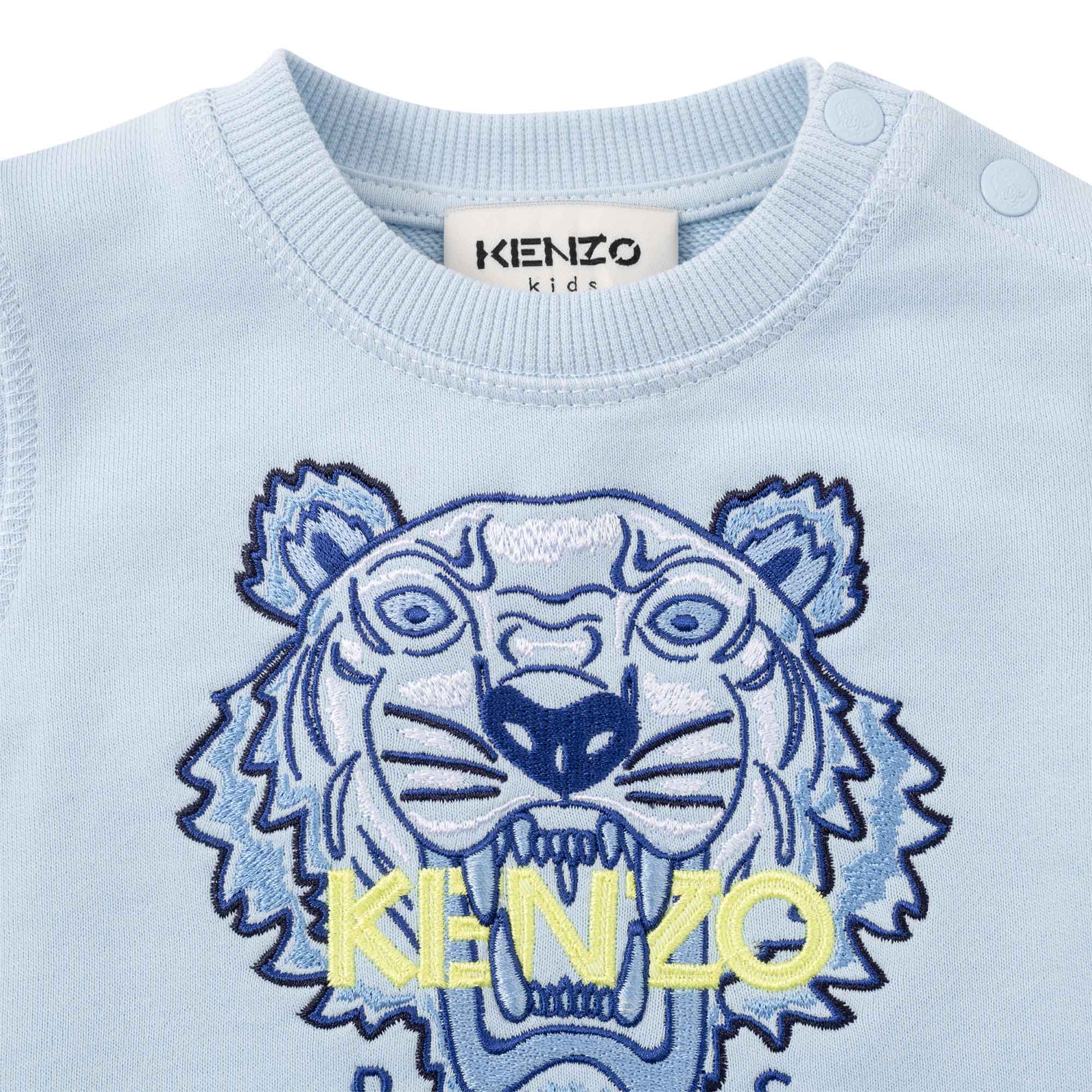 Baby Boys Blue Tiger Sweatshirt