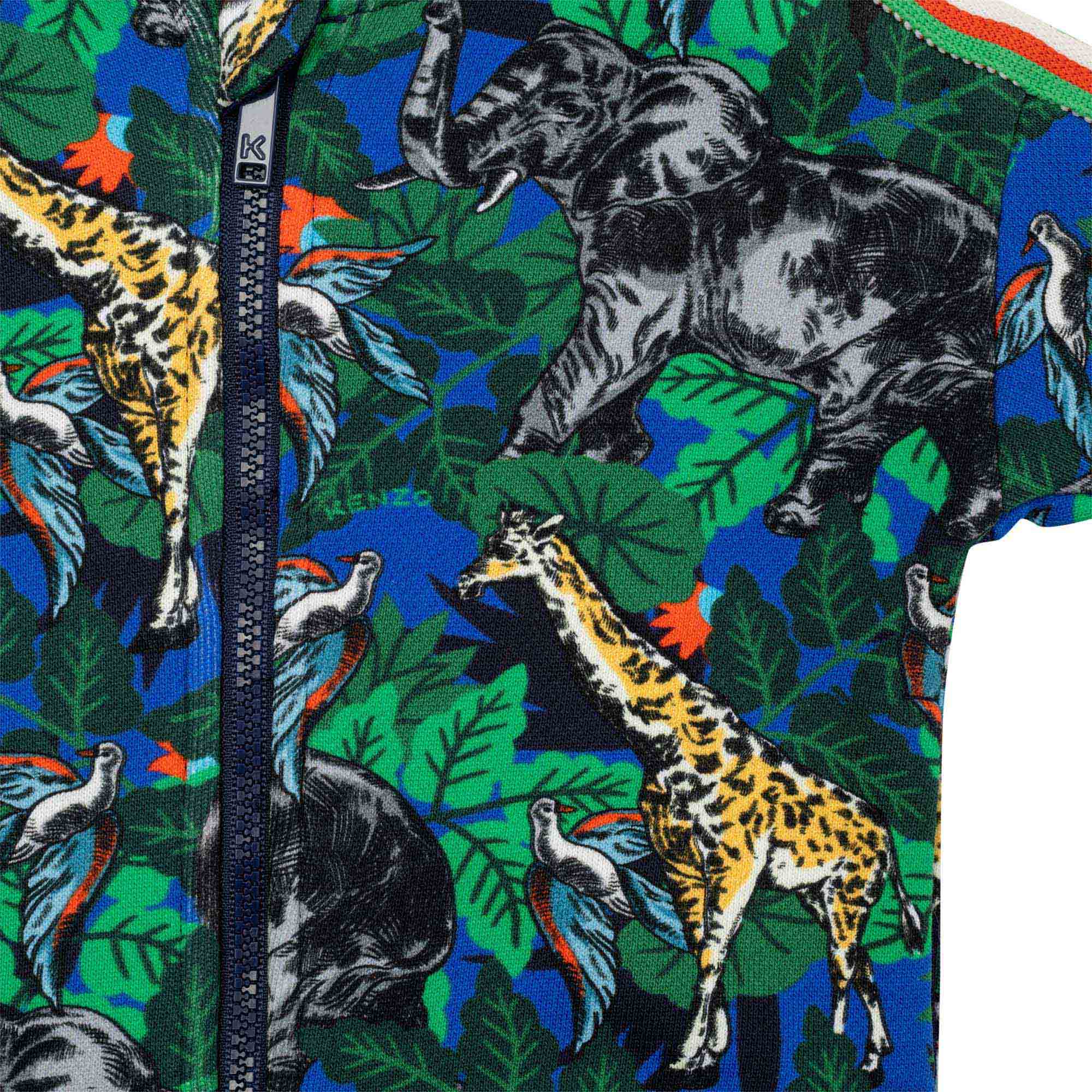 Baby Boys Green Hooded Zip-Up Top