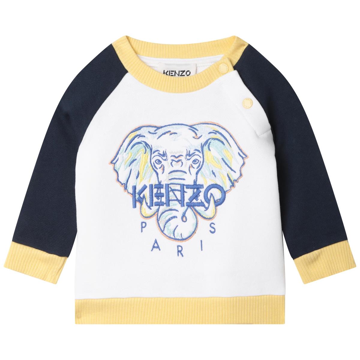 Baby Boys White Sweatshirt