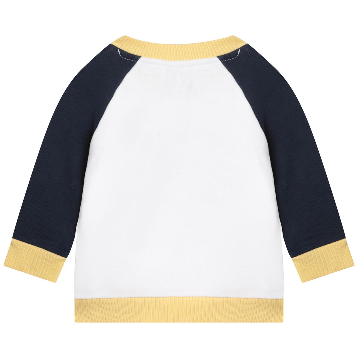 Baby Boys White Sweatshirt